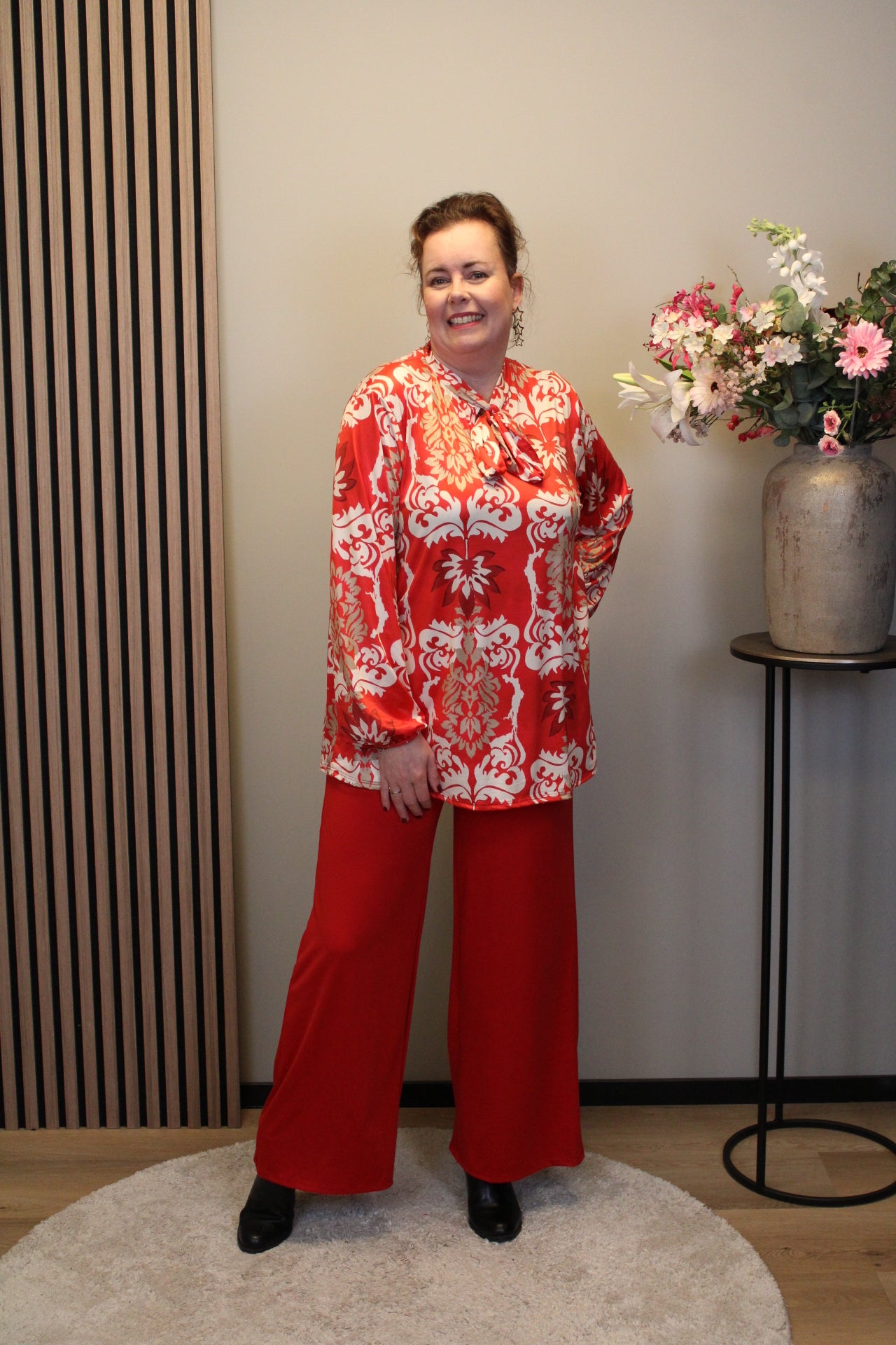 Hilda | Bluse grün Langarm 48 bis 52