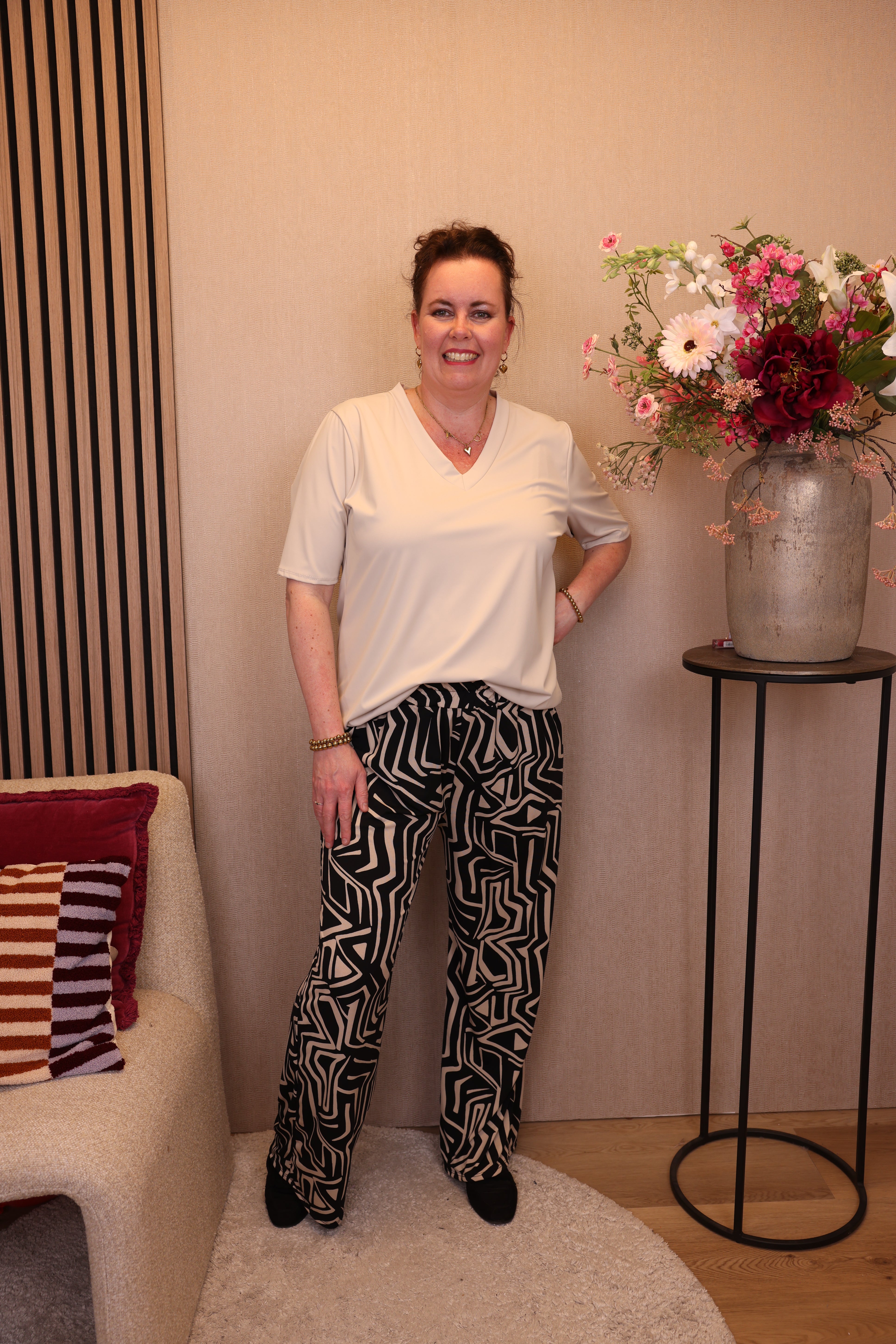 Dora | Bluse schwarz Langarm 52 bis 58