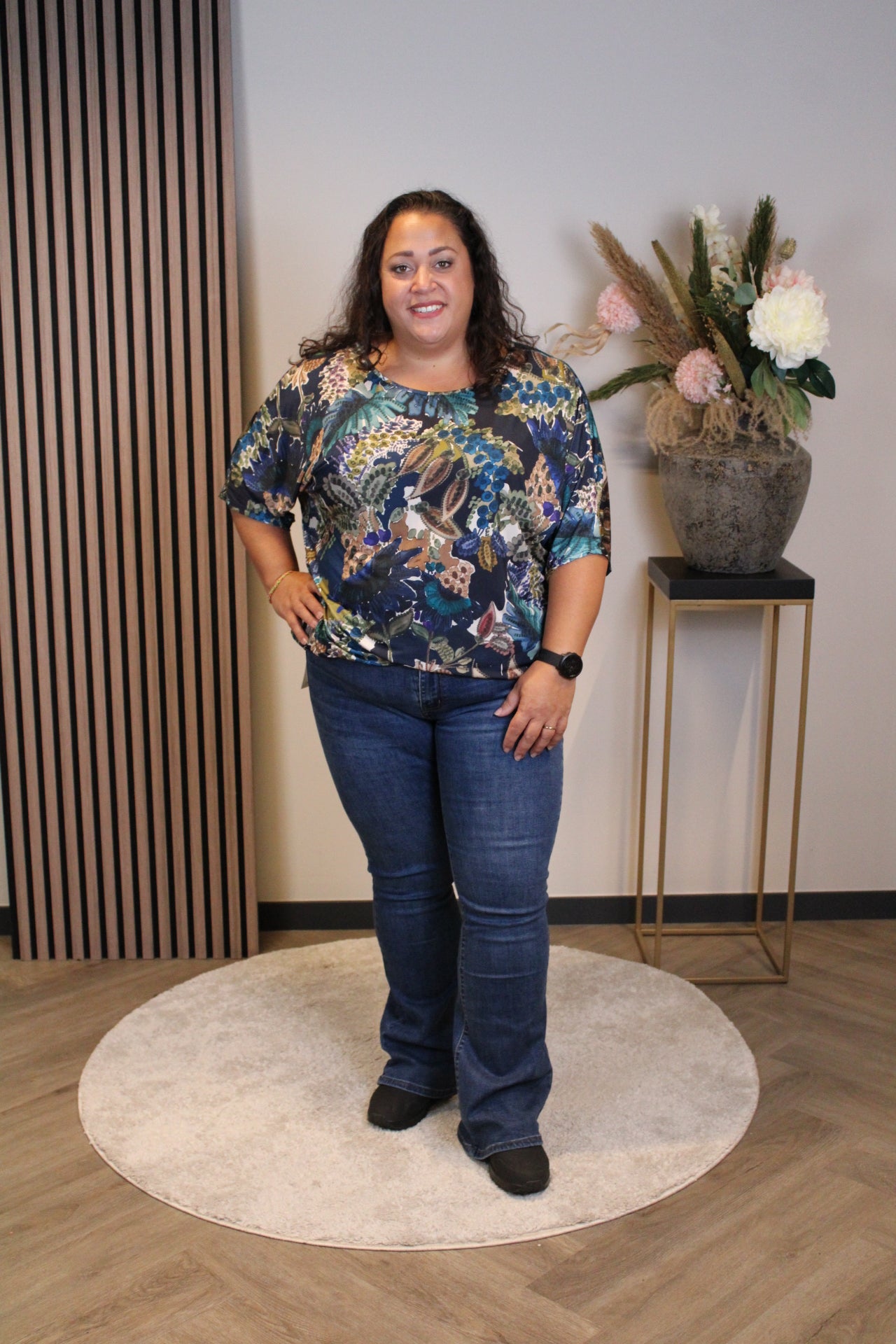 Rose | Top blau 48 bis 52