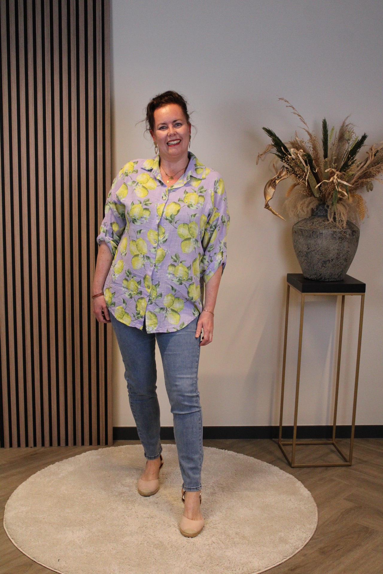 Zitrone | Bluse lila 38 bis 42