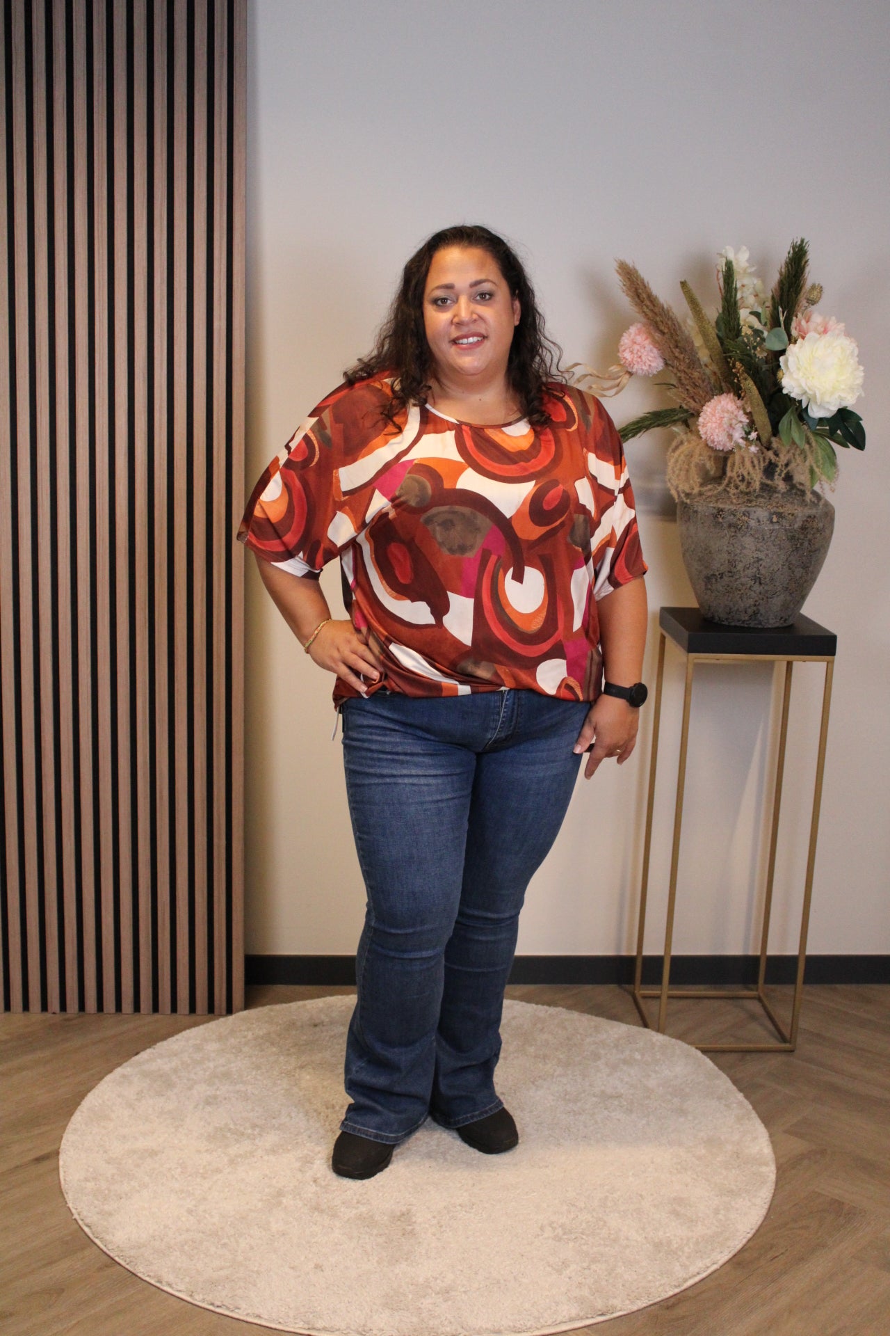 Lieke | Oberteil orange/rosa 48 bis 52