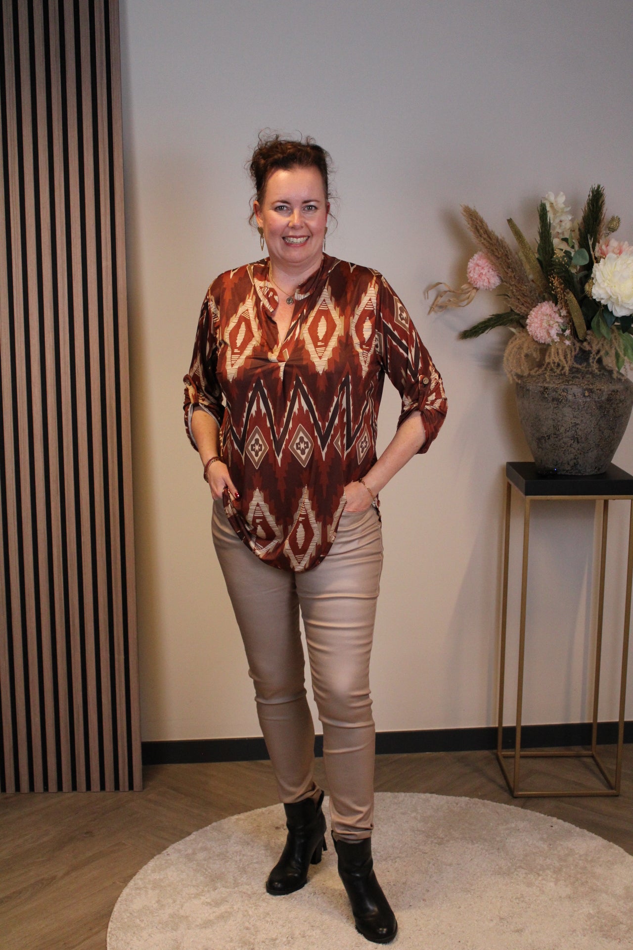 Mara | Bluse weiß Langarm 38 bis 48