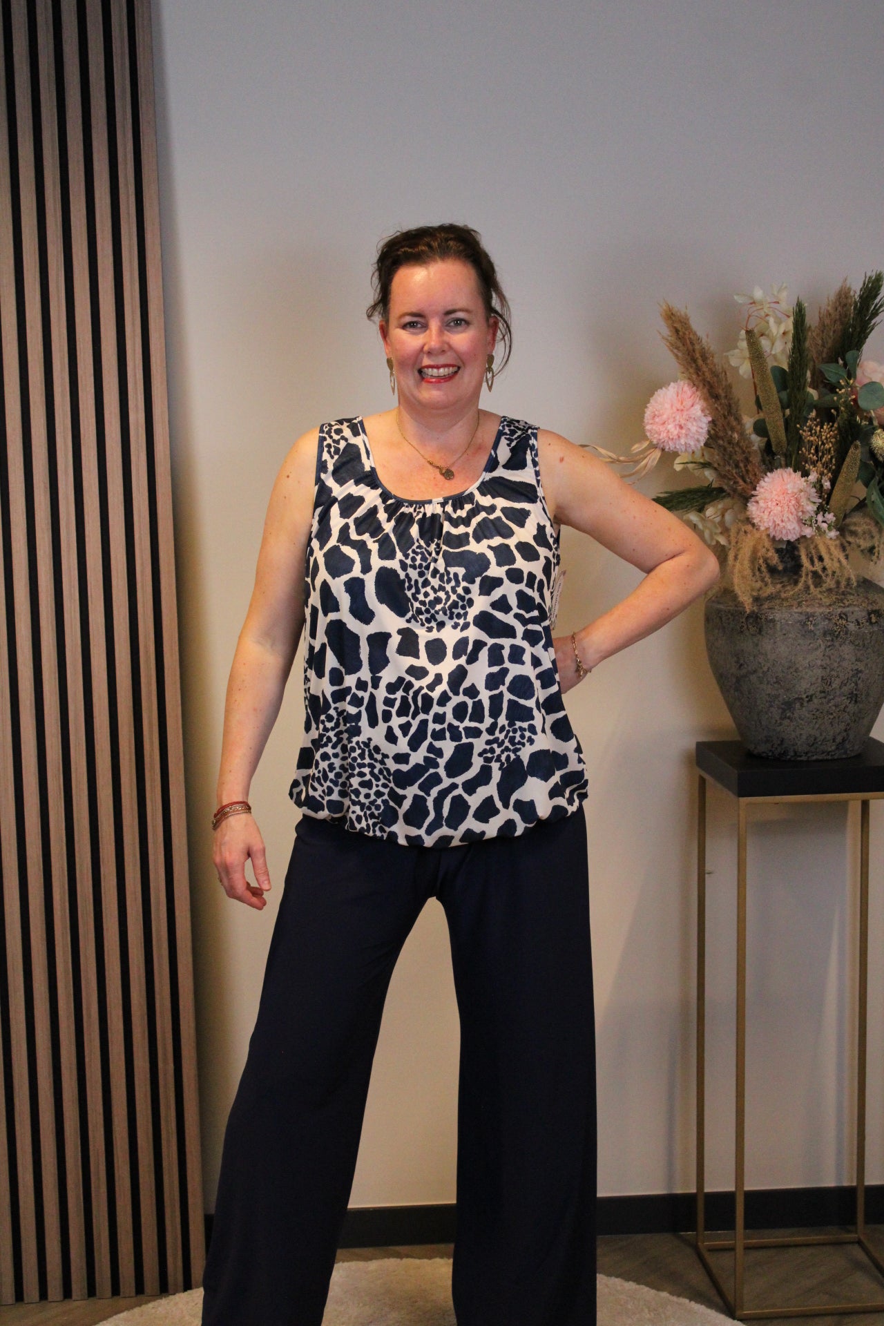 Carina | Top blauw 38 t/m 48