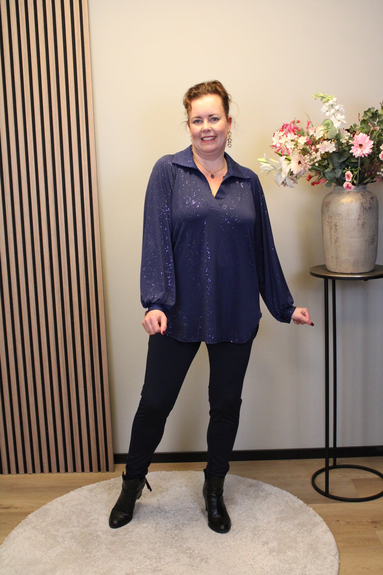 Sara | Bluse Langarm Grün 52 bis 58