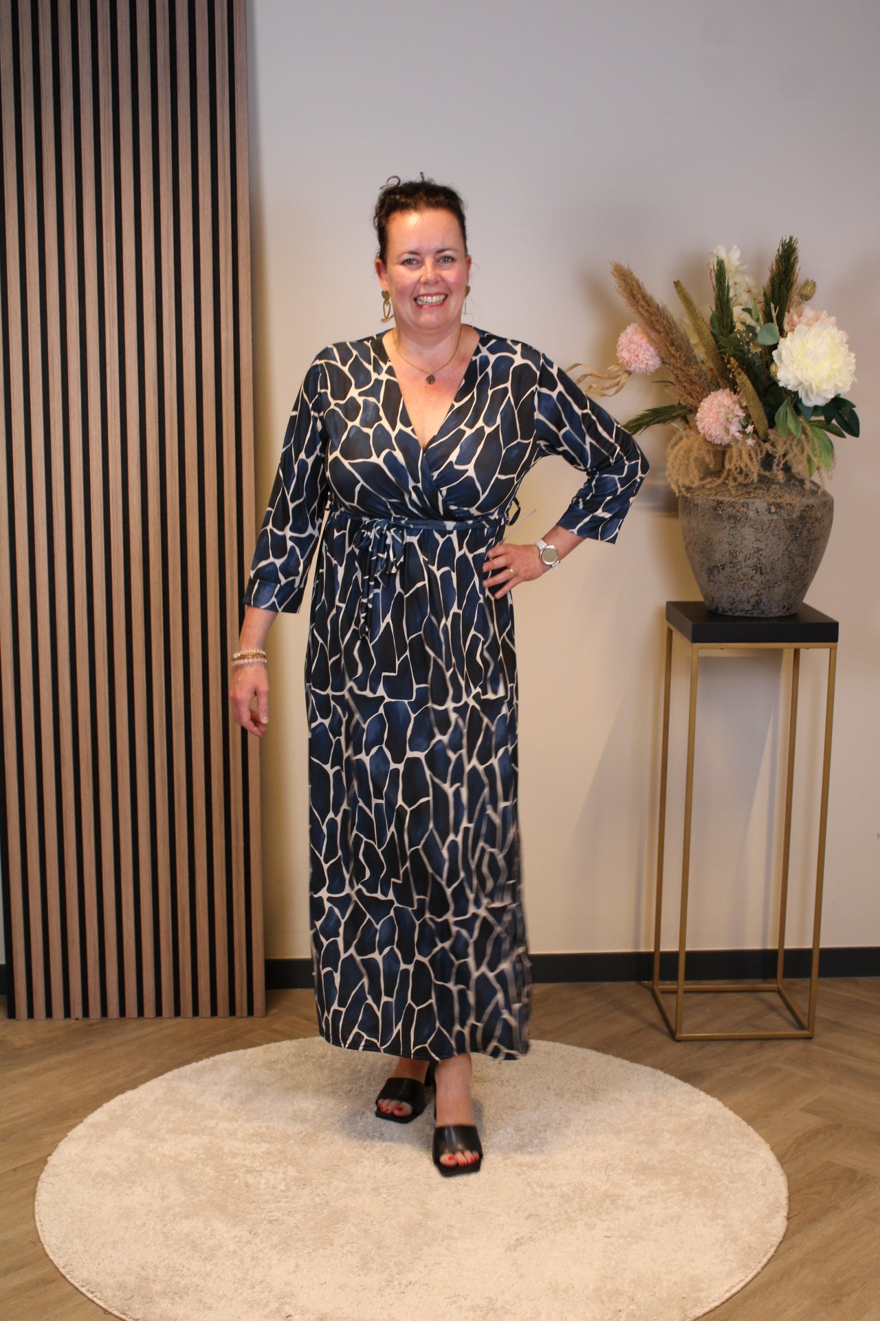 Dora | Bluse schwarz Langarm 52 bis 58