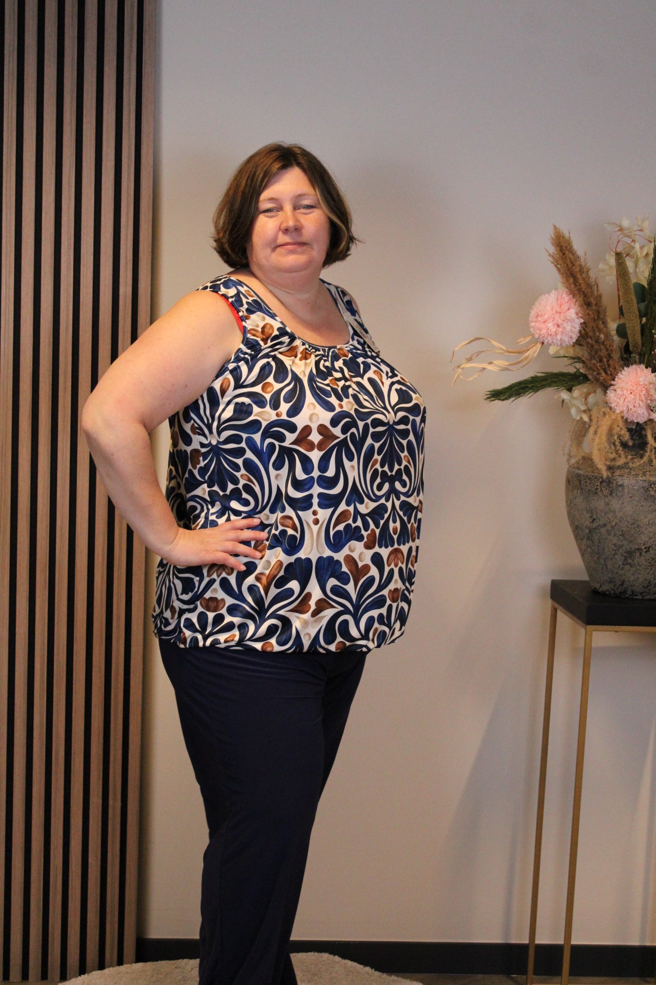 Silke | Top blau 52 bis 58