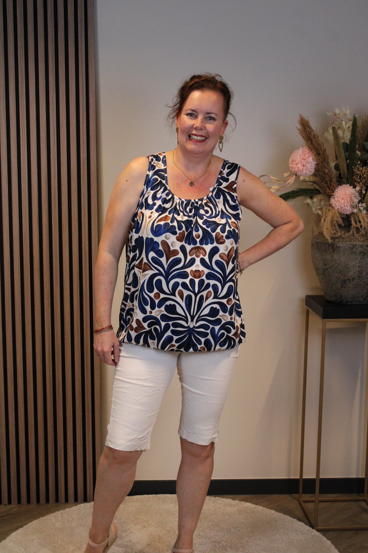 Silke | Top blau 38 bis 48