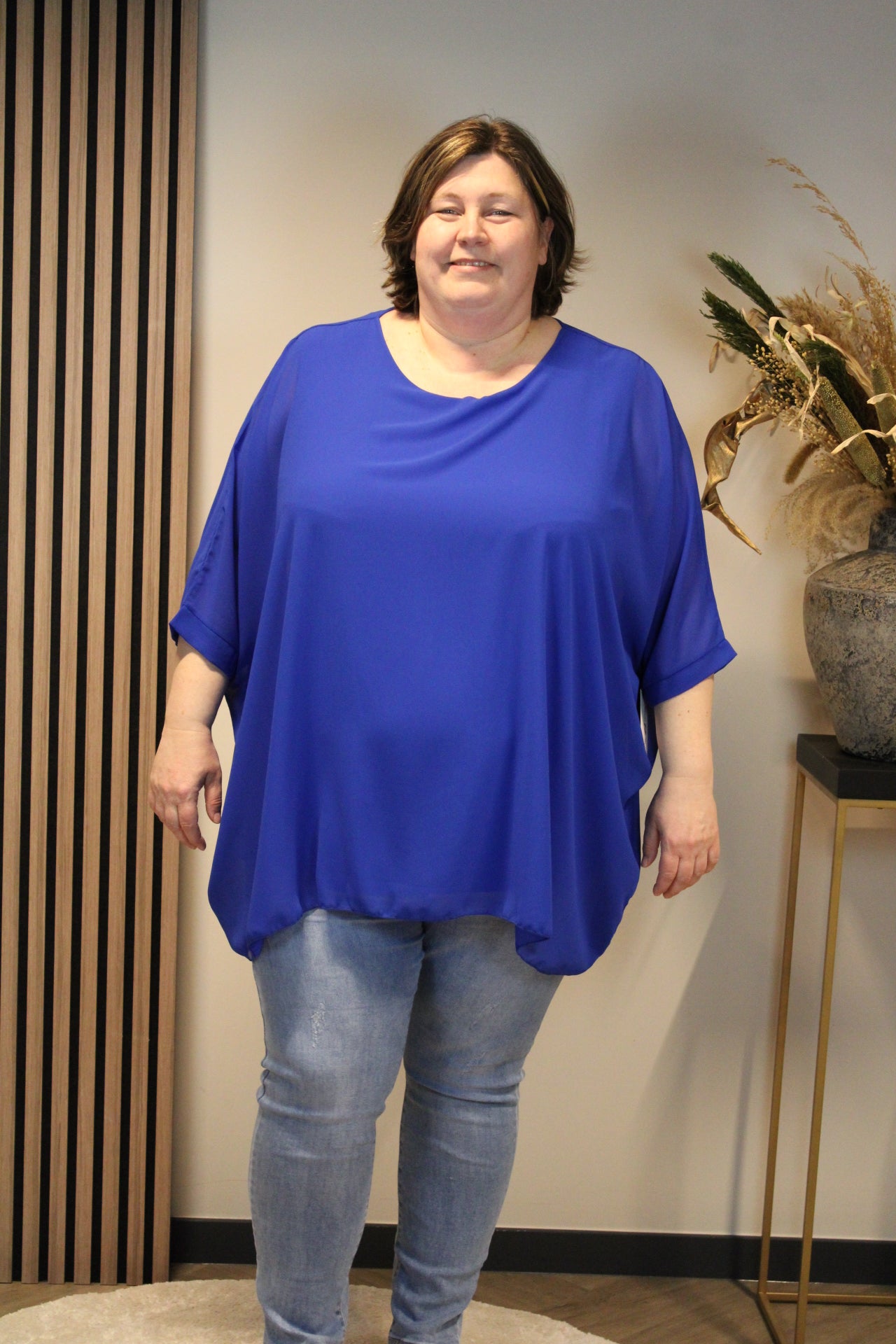 Lou | Bluse blau 52 bis 58