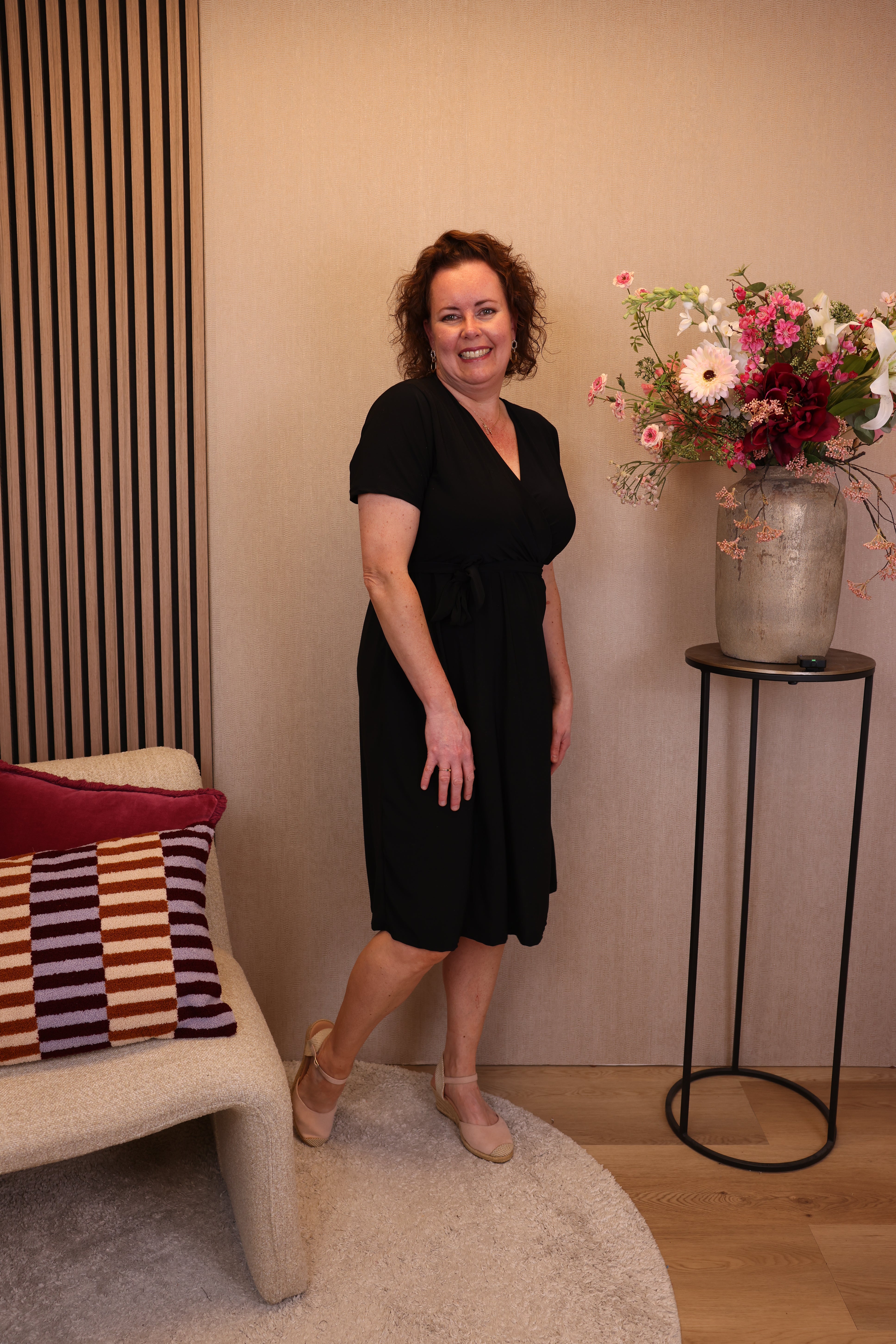 Dora | Bluse schwarz Langarm 52 bis 58