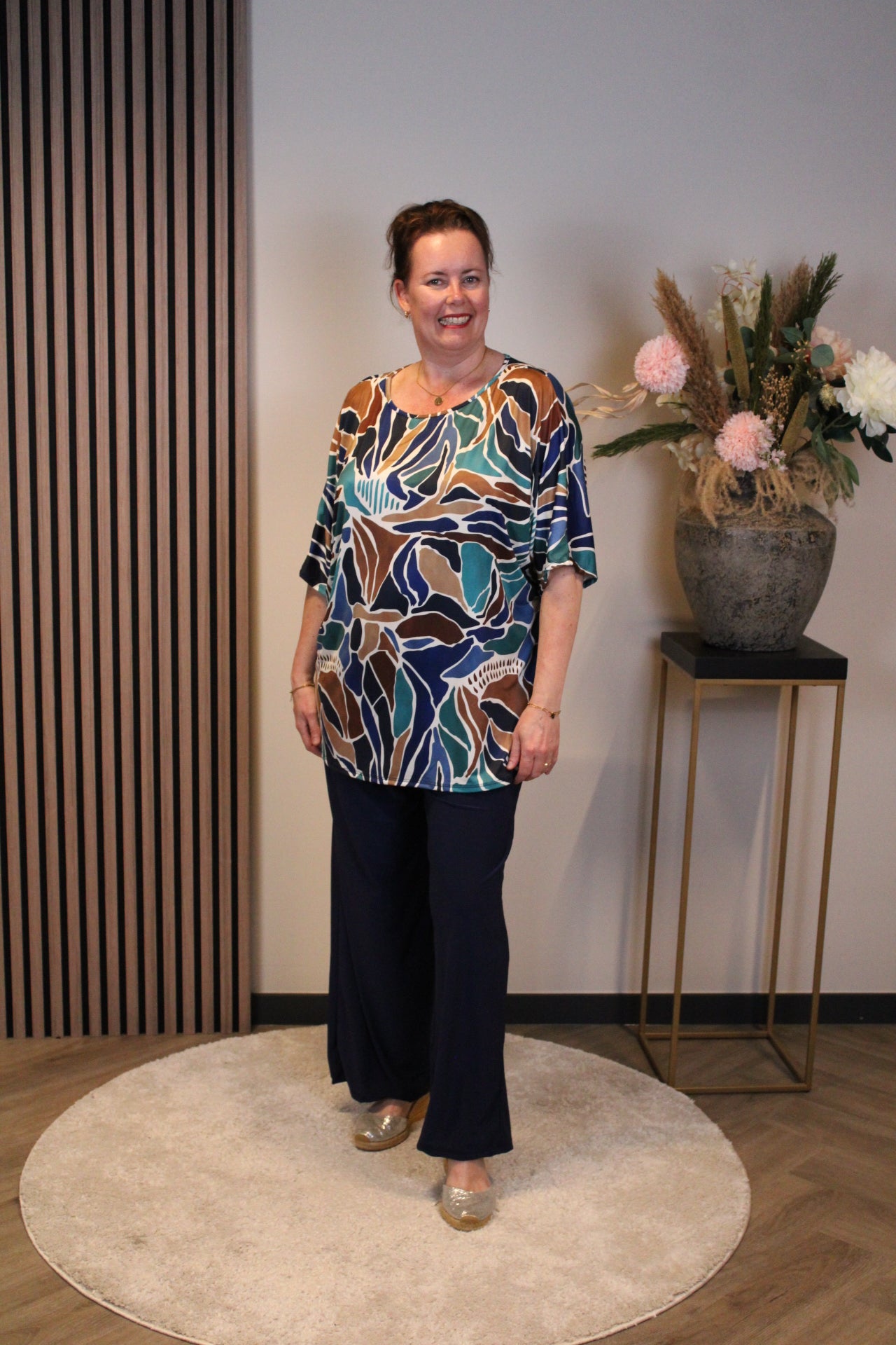 Dora | Bluse schwarz Langarm 52 bis 58