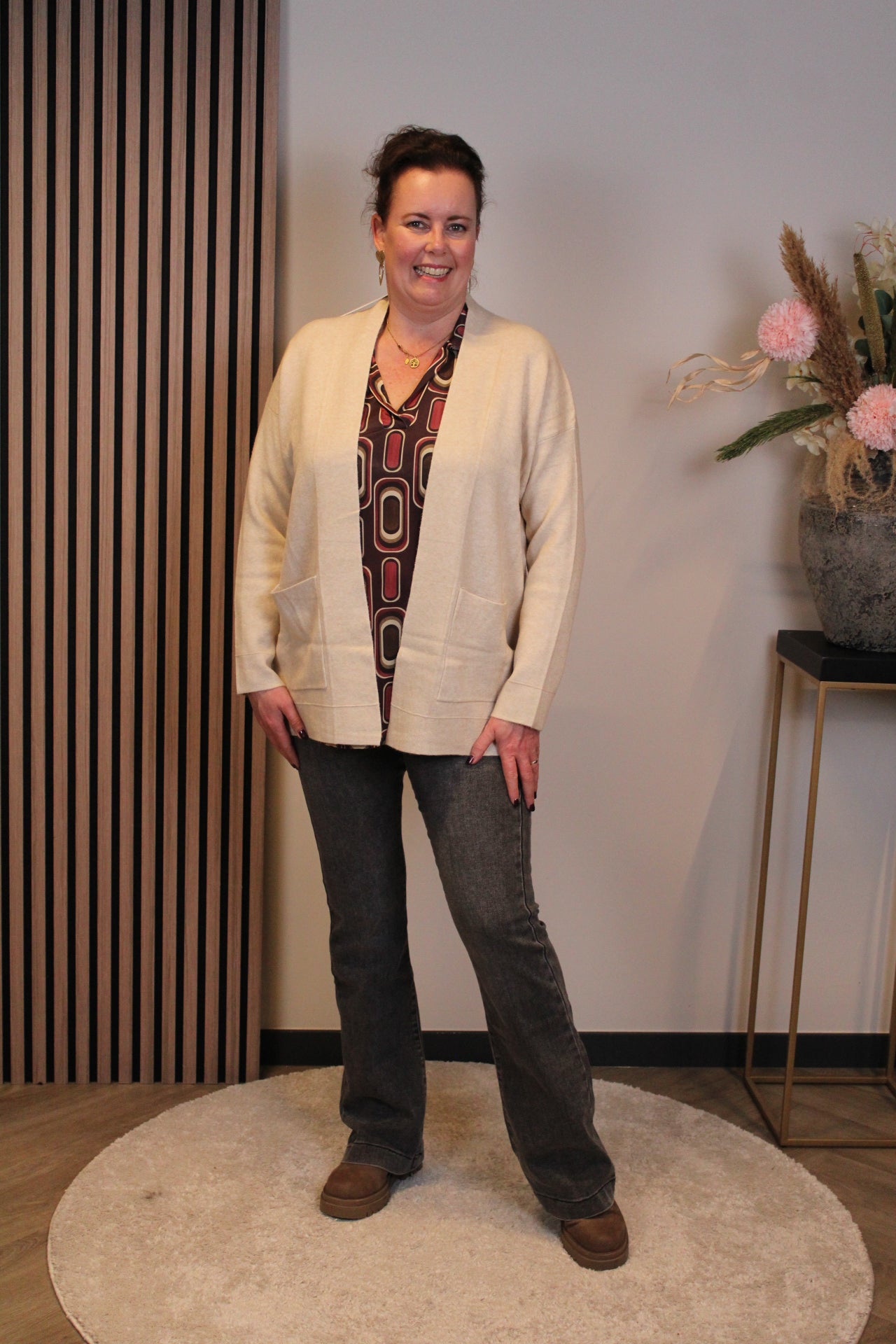 Mara | Bluse weiß Langarm 38 bis 48