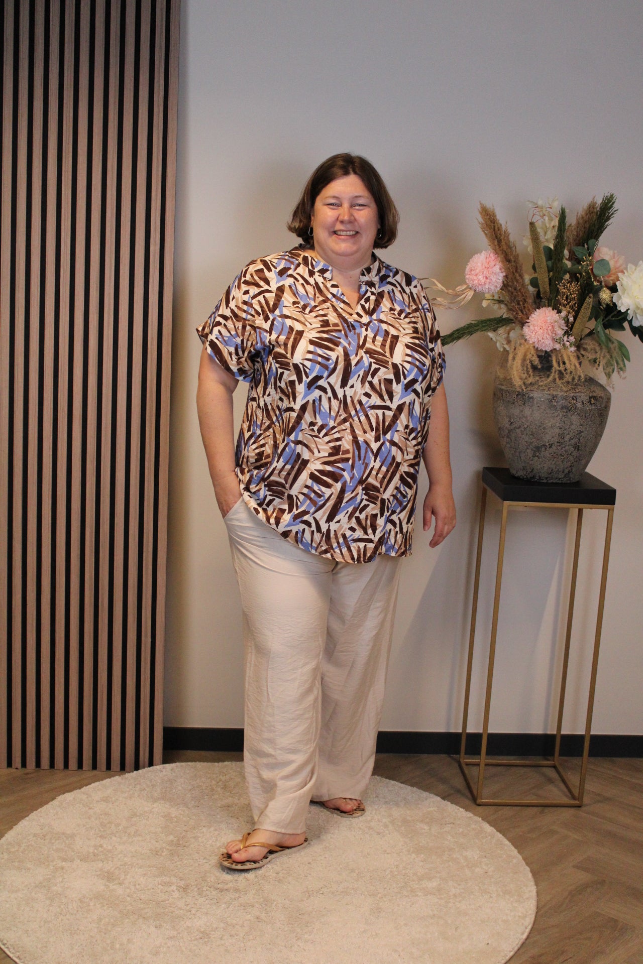 Dora | Bluse schwarz Langarm 52 bis 58