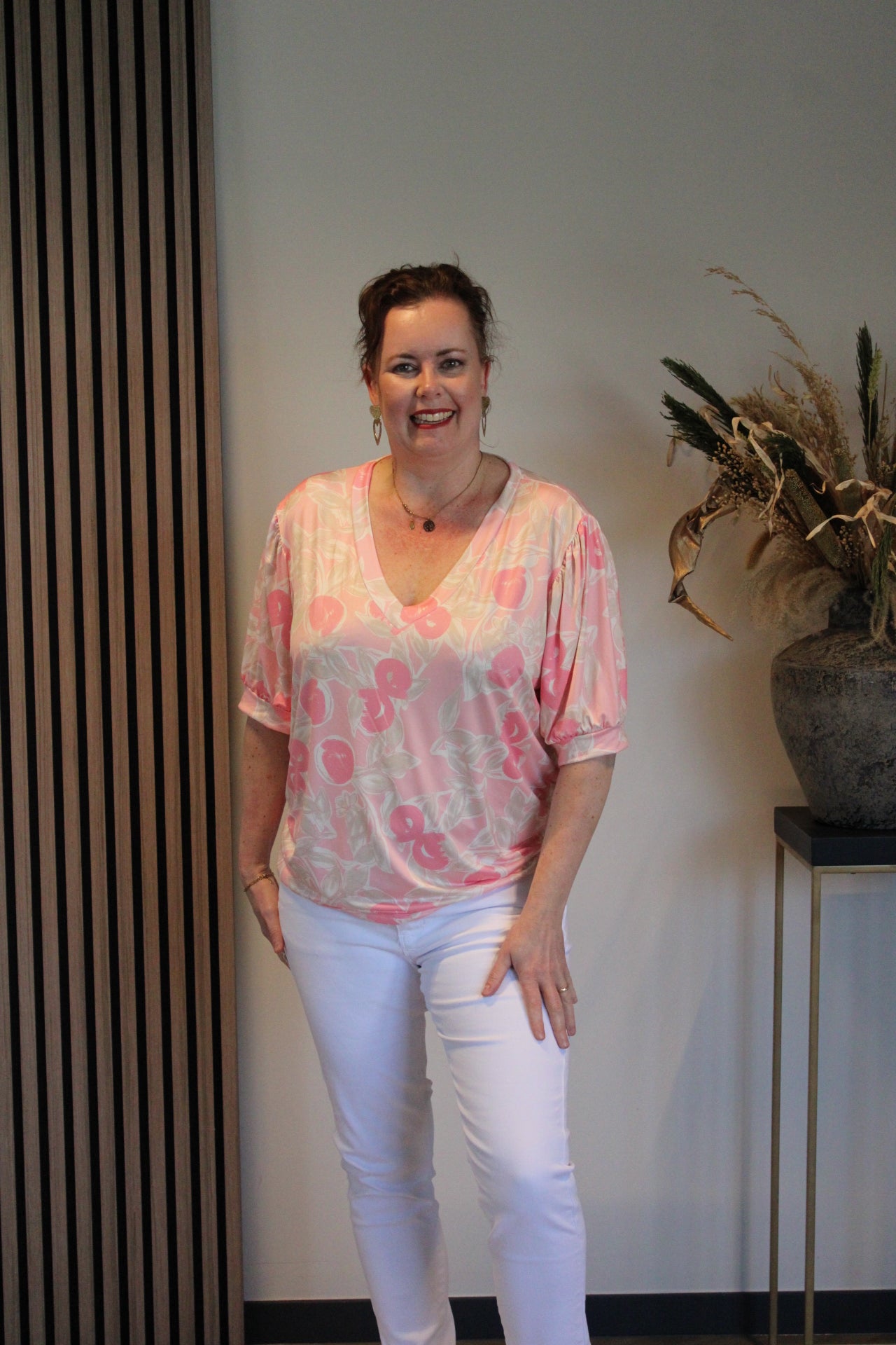 Frukje | Bluse mit kurzen Ärmeln 40 bis 48