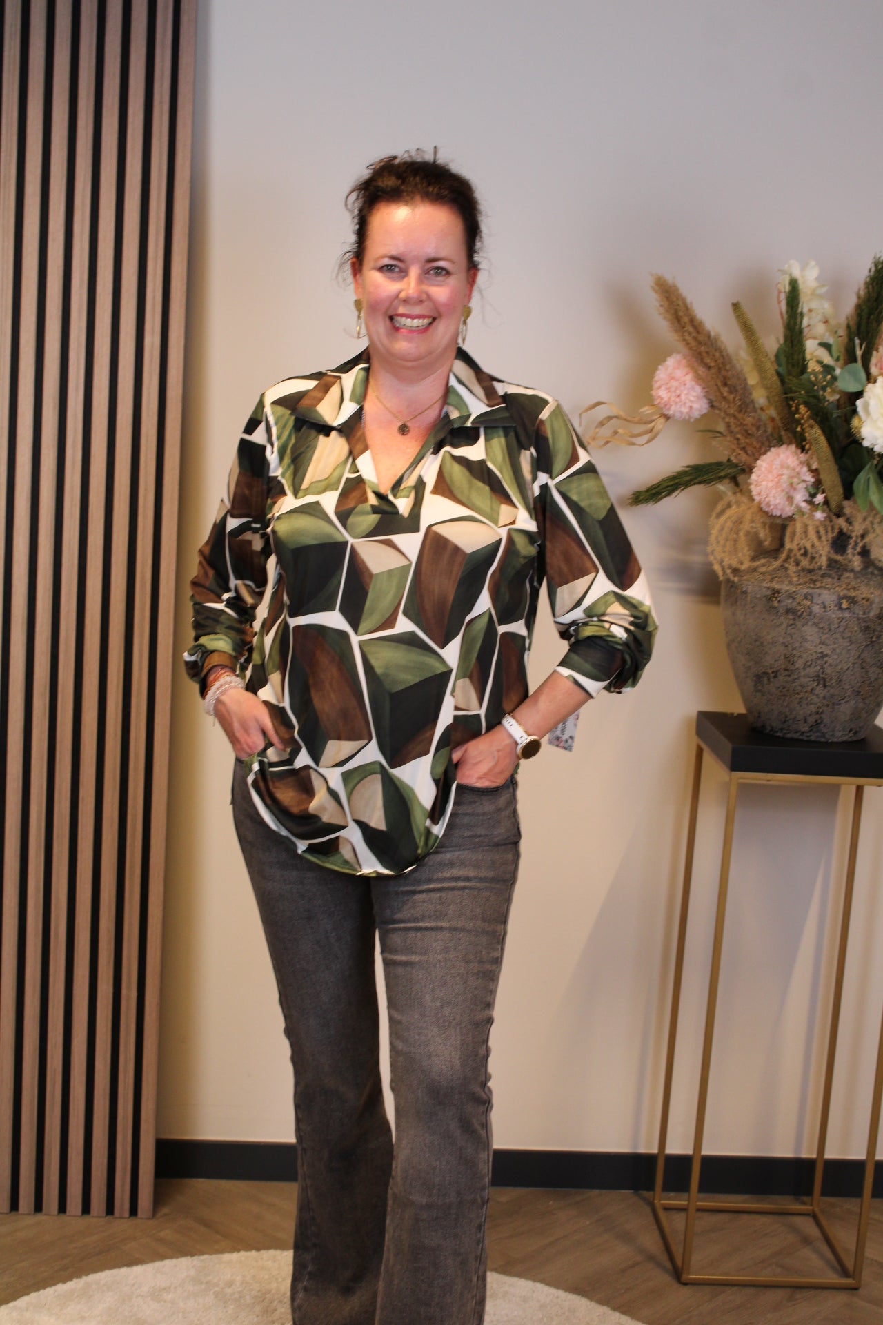 Lana | Bluse mit Kragen 38 bis 48