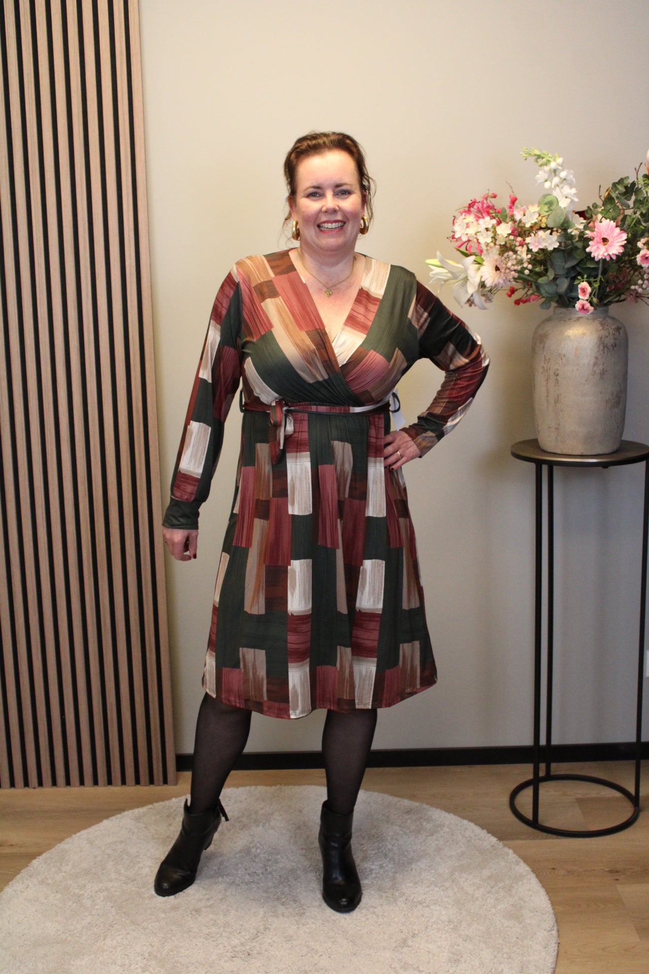 Fresia | Schwarzes Langarmkleid 38 bis 44