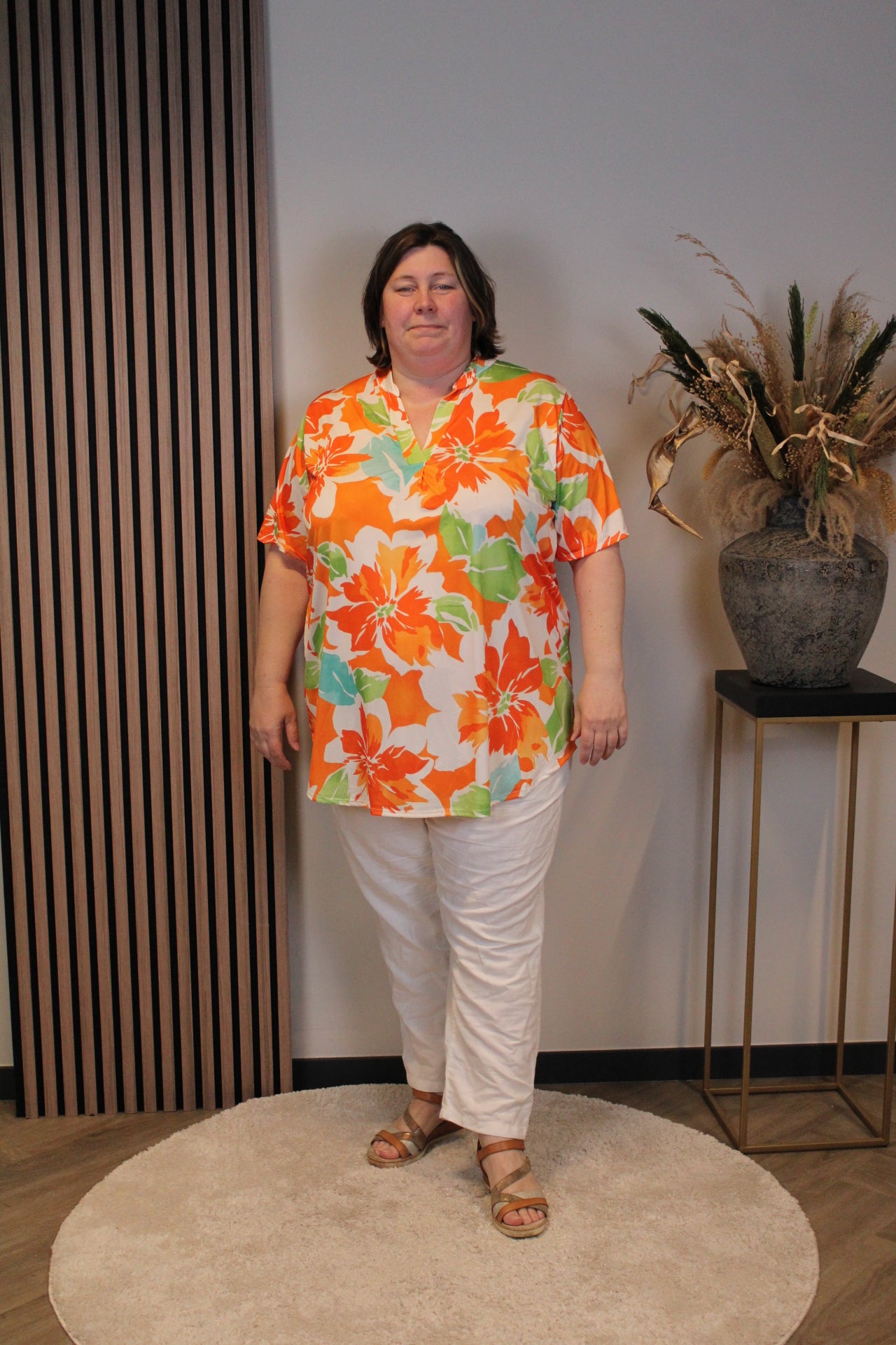 Dora | Bluse schwarz Langarm 52 bis 58