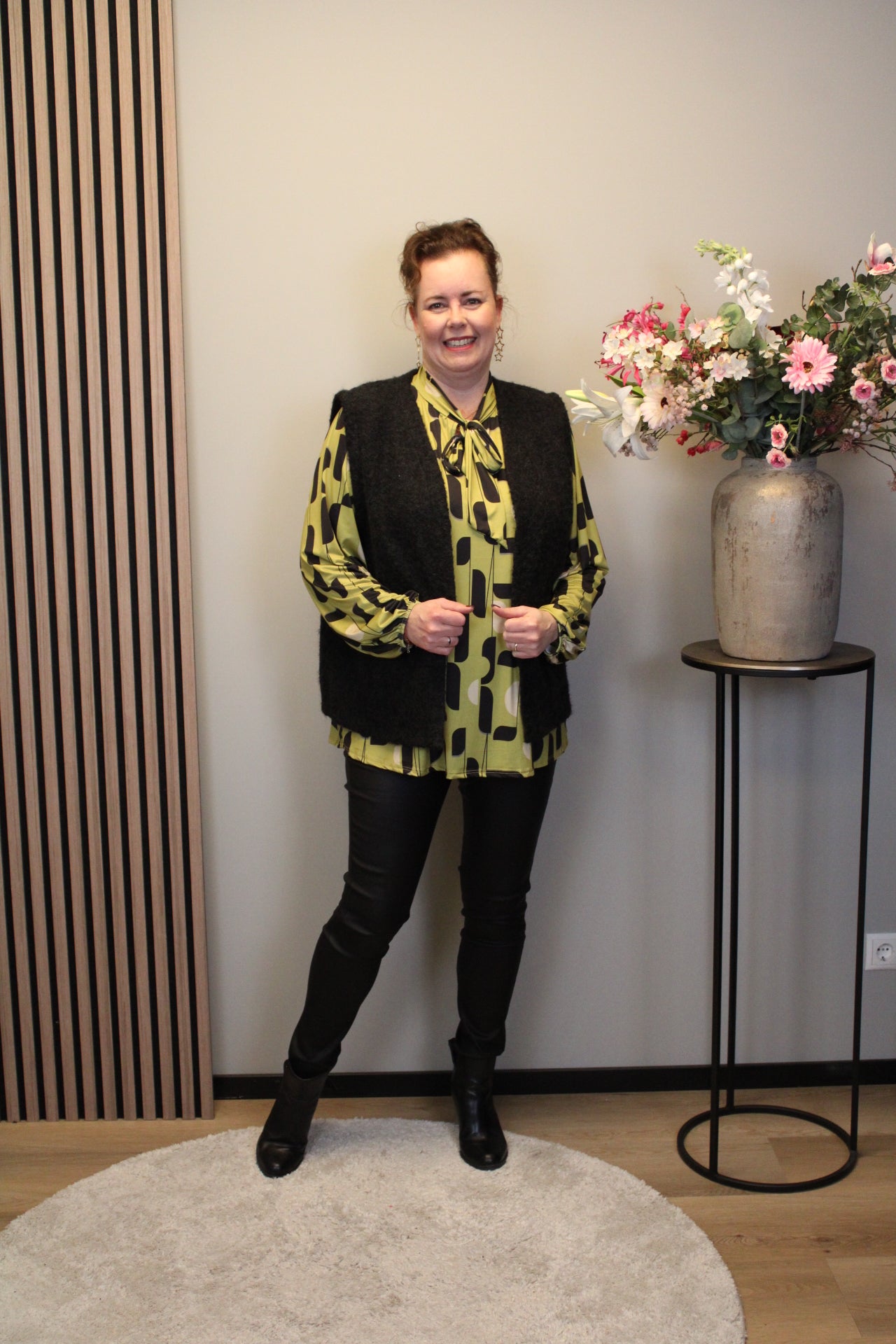 Miekje | Bluse braun Langarm 38 bis 48