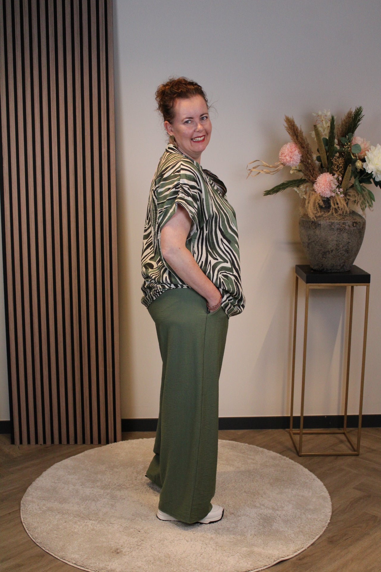 Dora | Bluse schwarz Langarm 52 bis 58