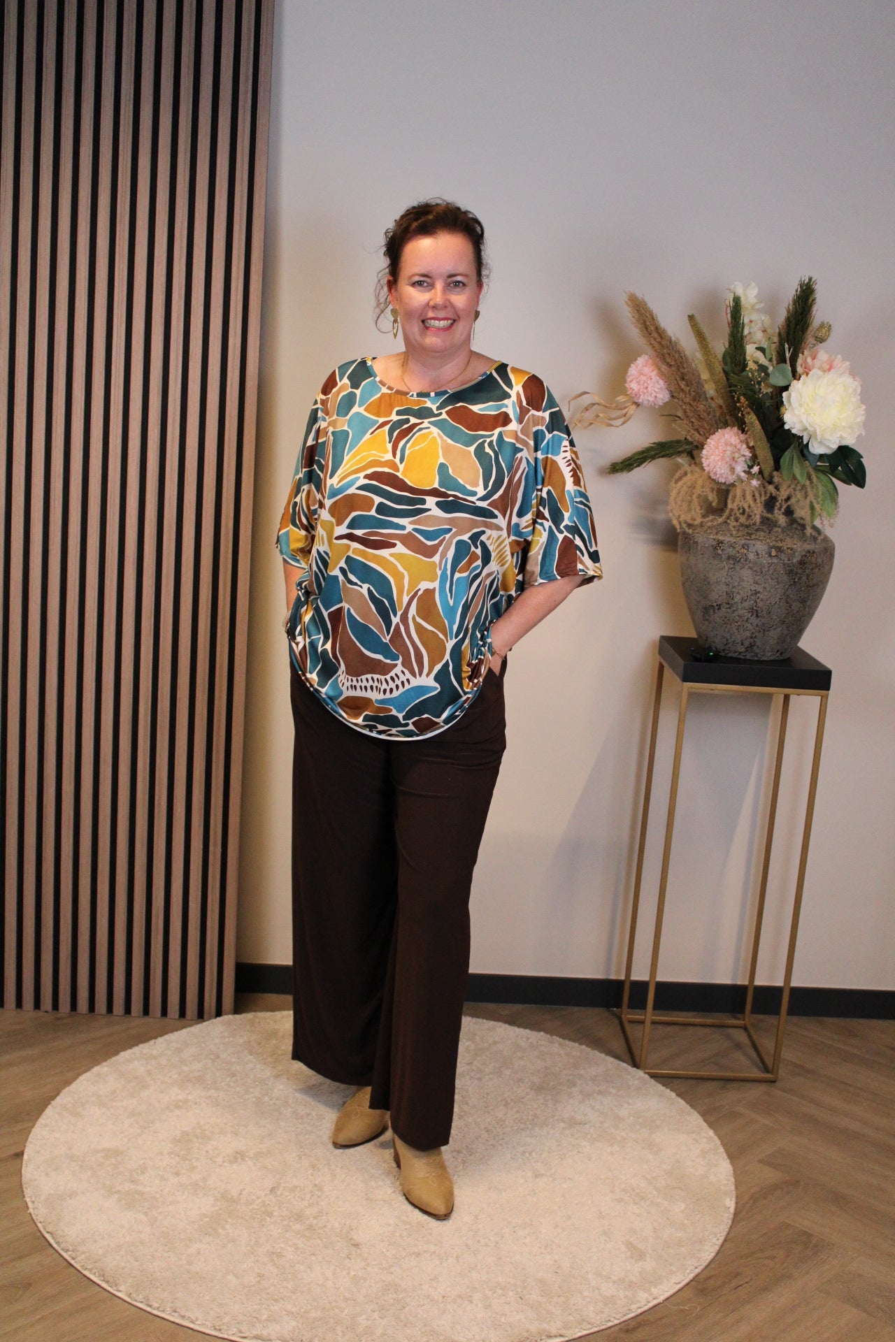 Leonie | Top aquablau 48 bis 52