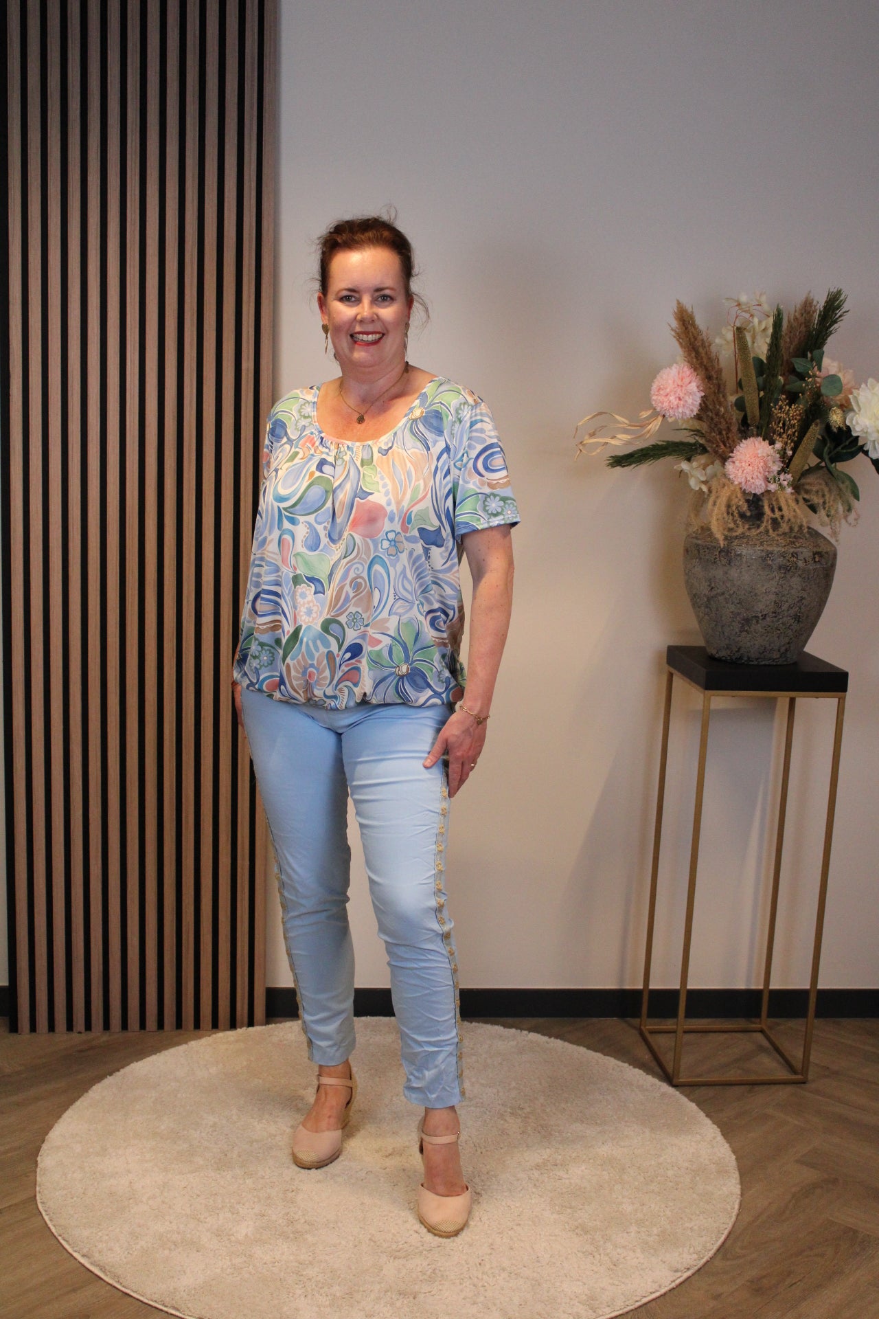 Celine | Lange blaue Hose 38 bis 48