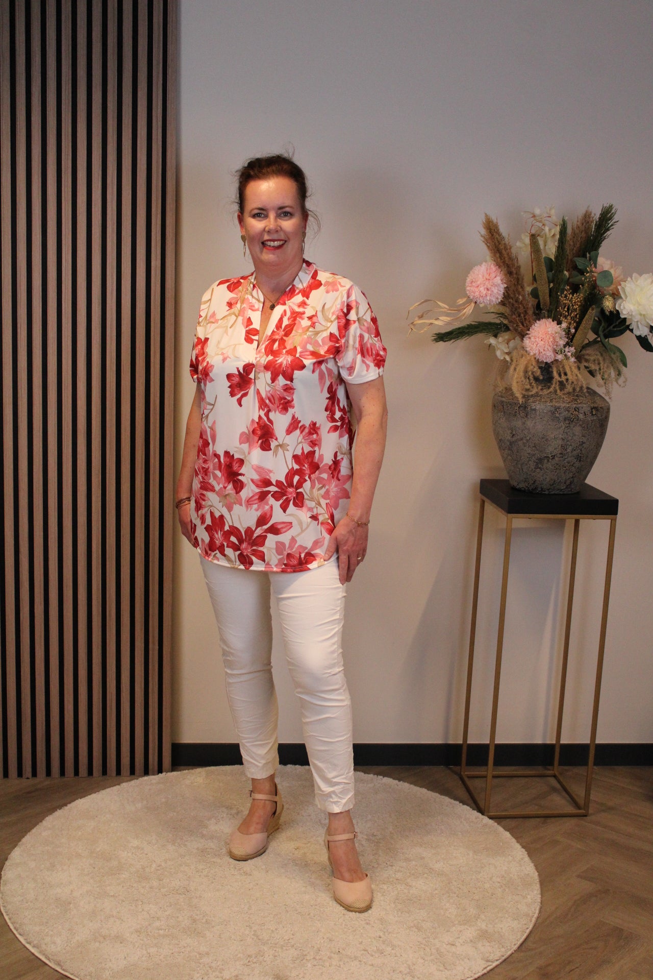 Puck | Lange beige Hose 38 bis 48