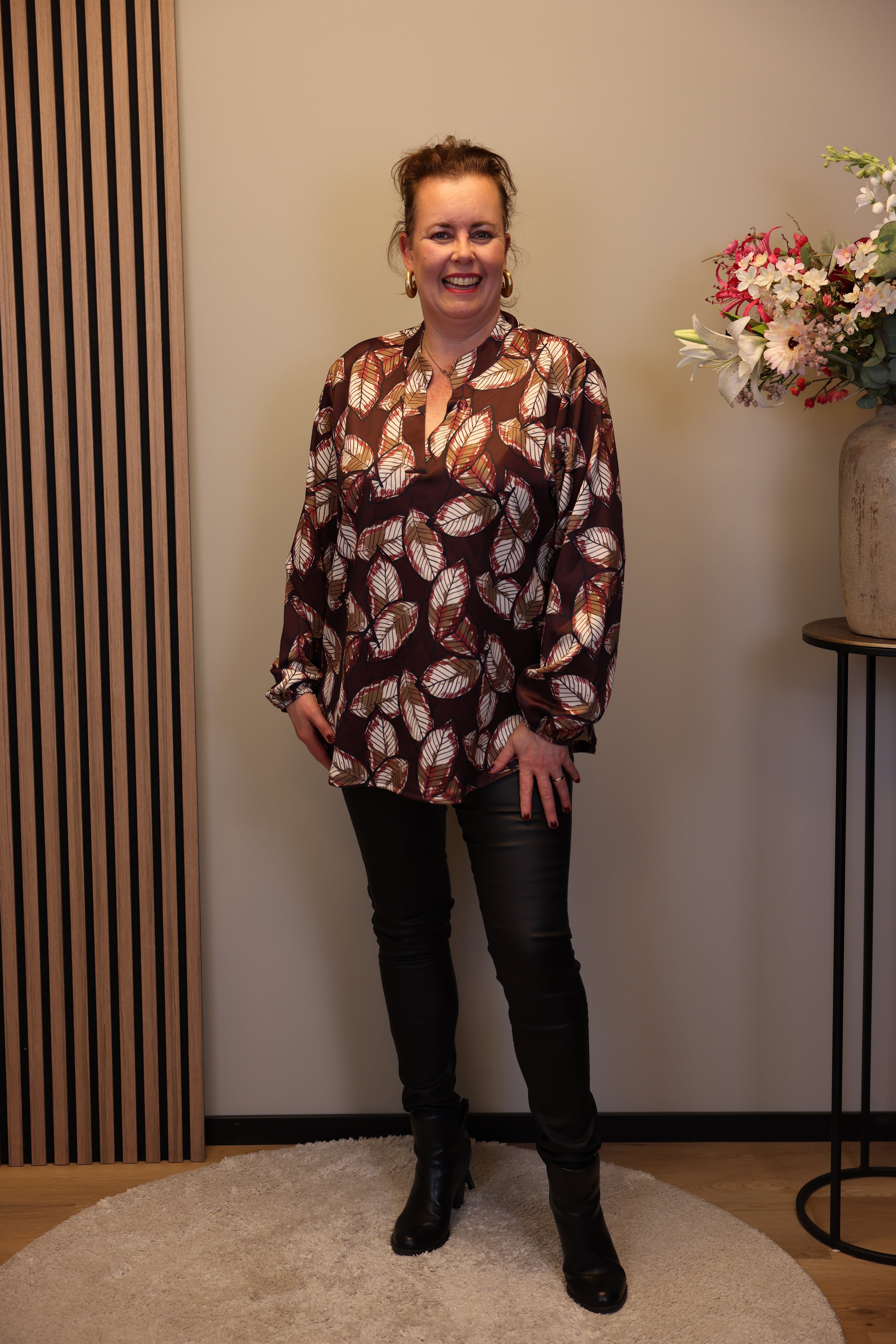 Mara | Bluse weiß Langarm 38 bis 48