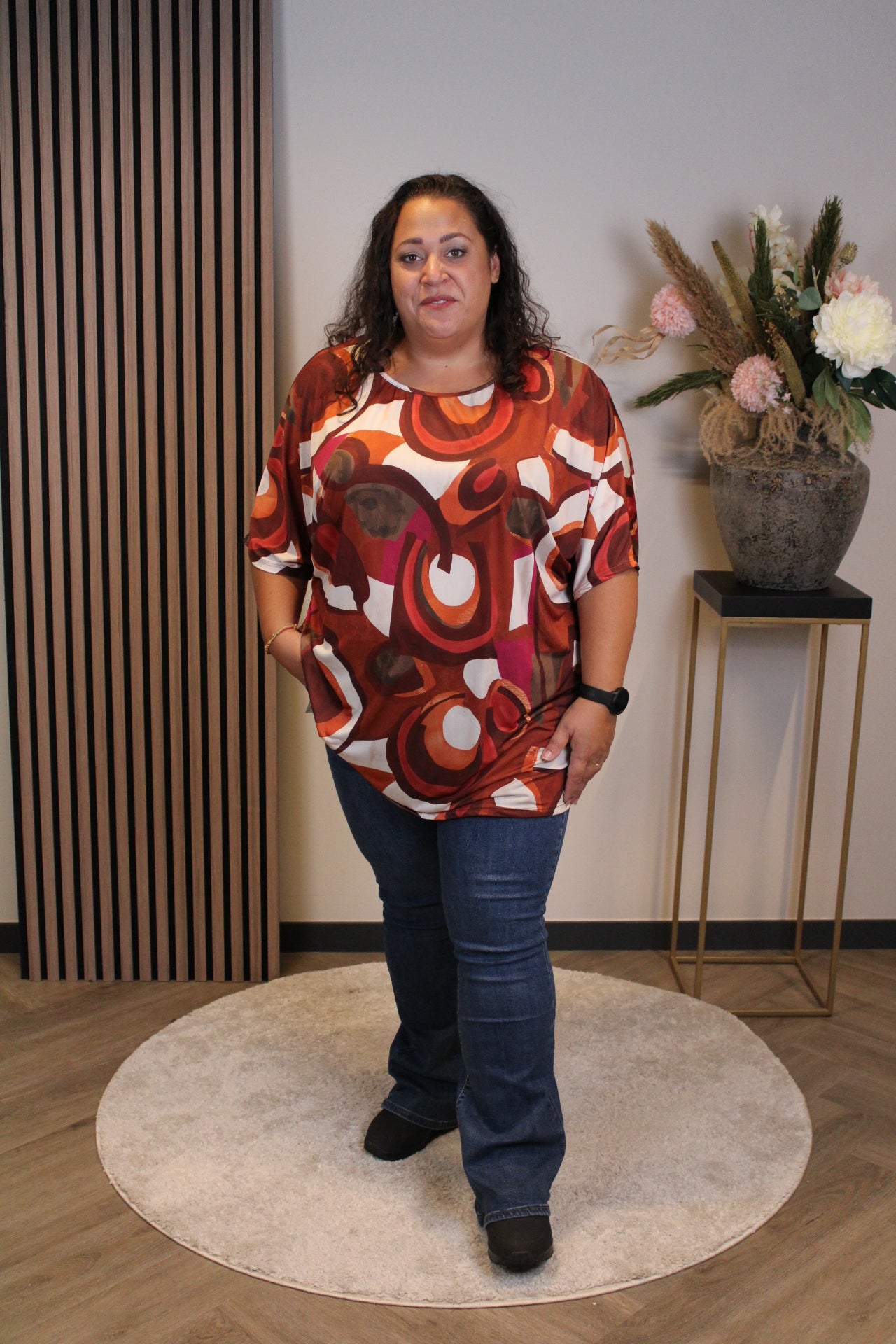 Lieke | Oberteil orange/rosa 48 bis 52