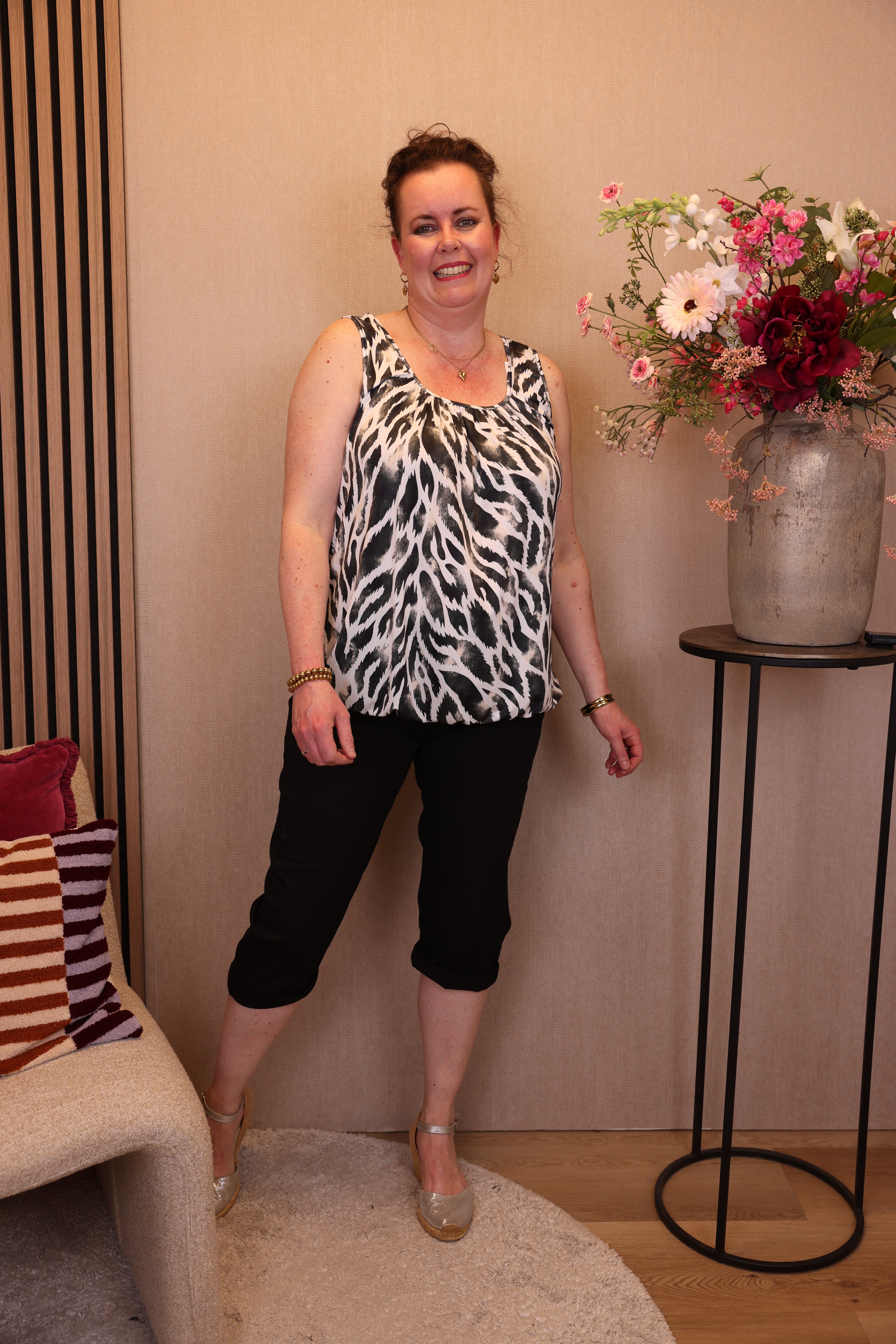 Dora | Bluse schwarz Langarm 52 bis 58