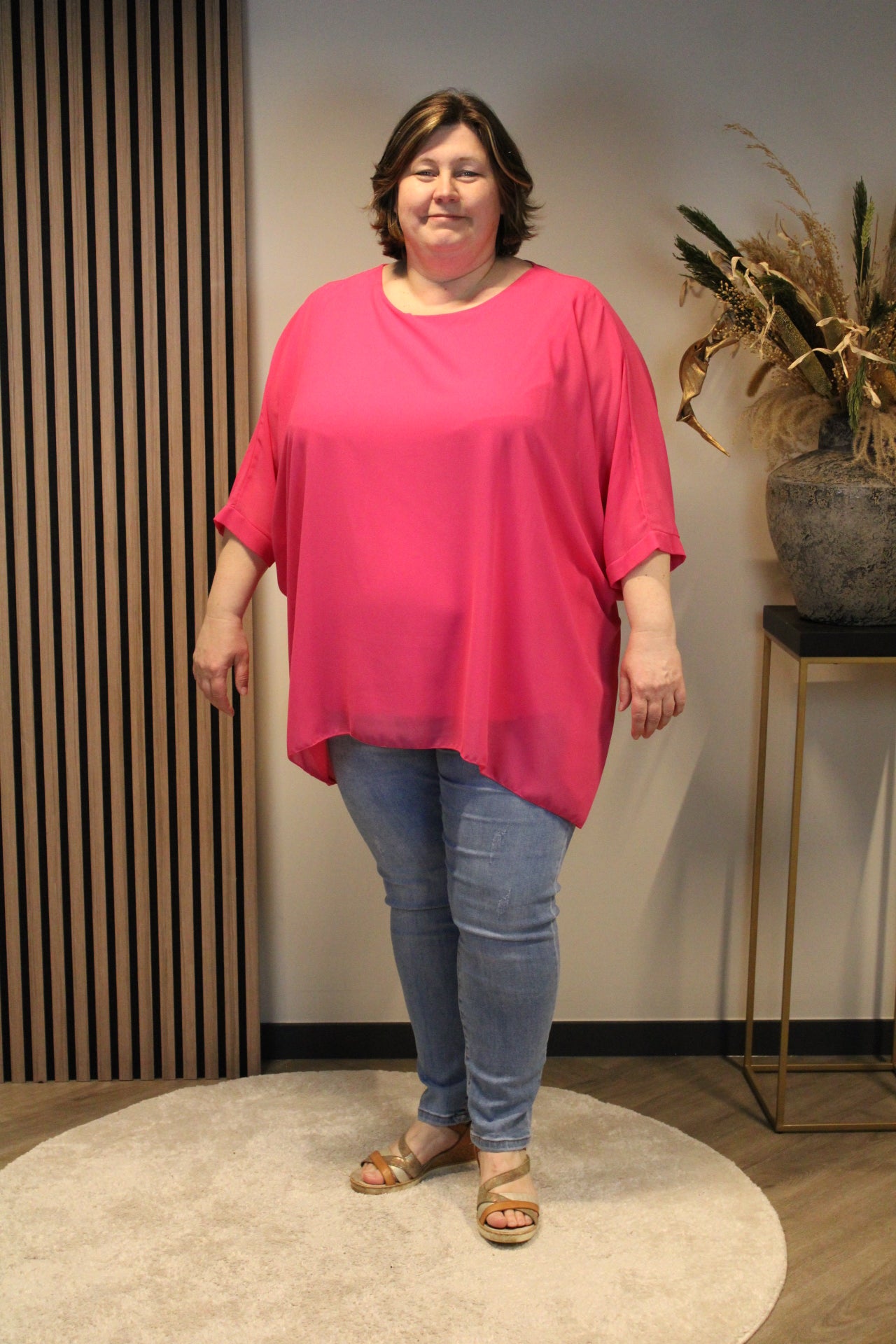 Lou | Bluse rosa 52 bis 58