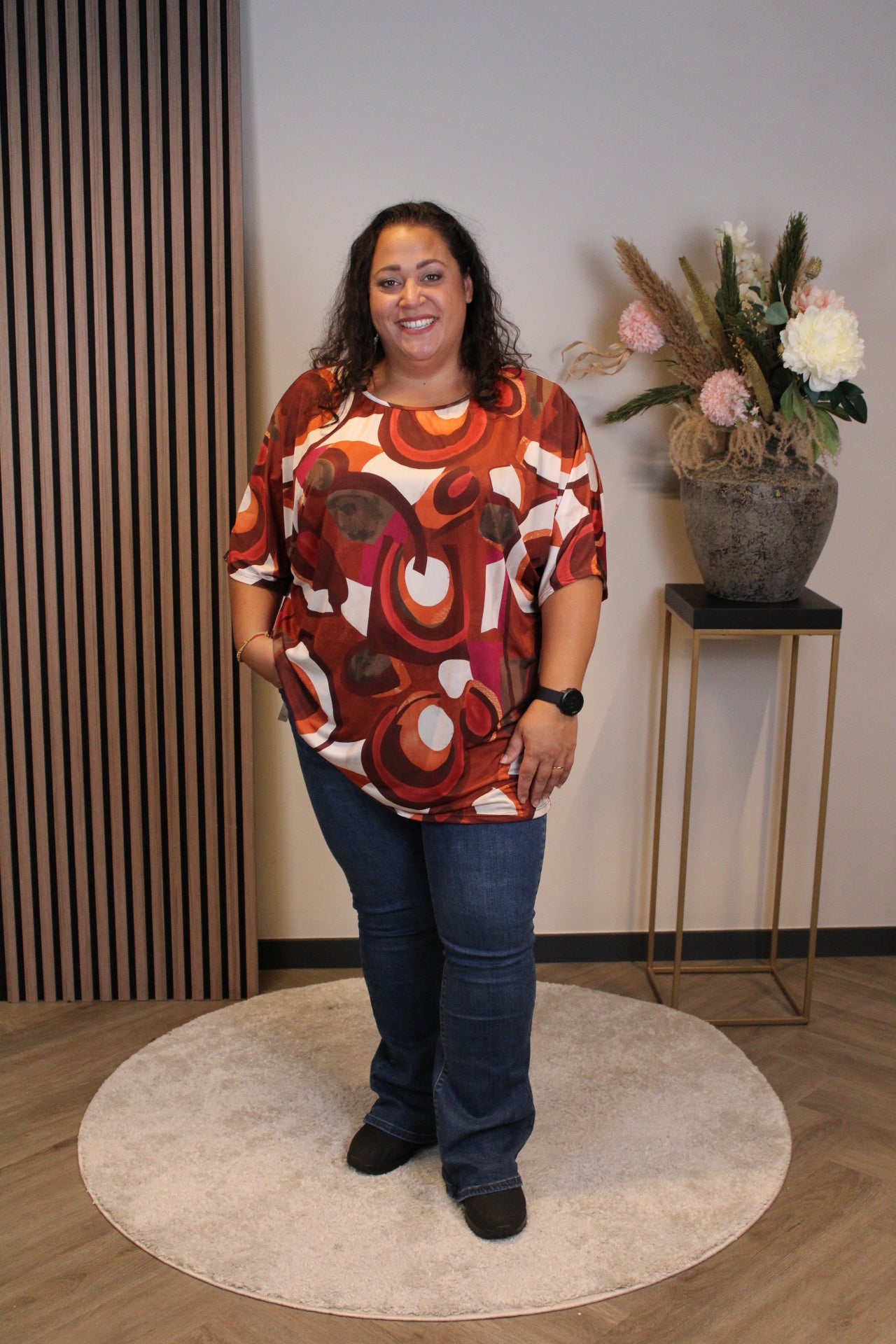 Lieke | Oberteil orange/rosa 48 bis 52