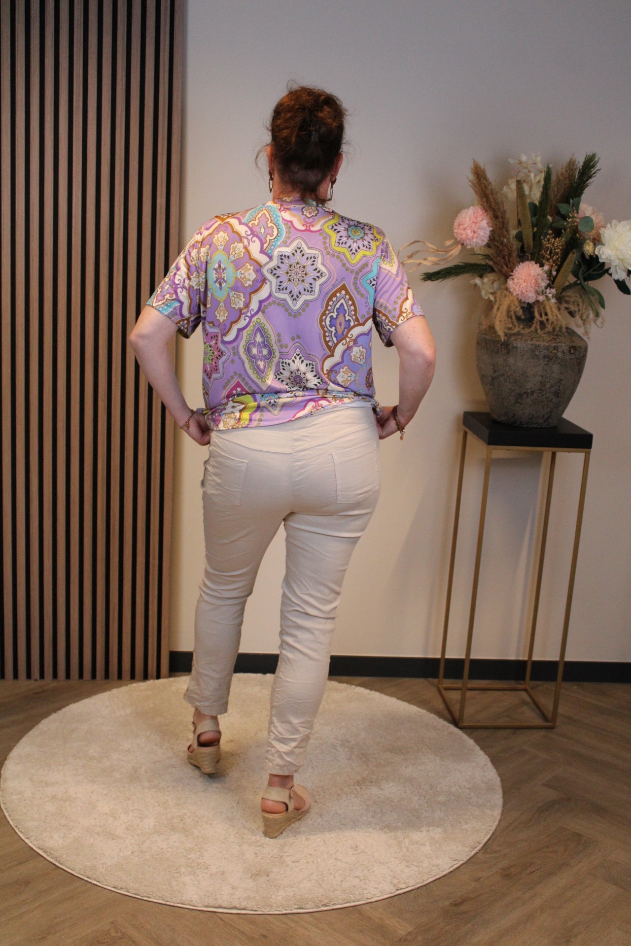 Celine | Lange beige Hose 38 bis 48