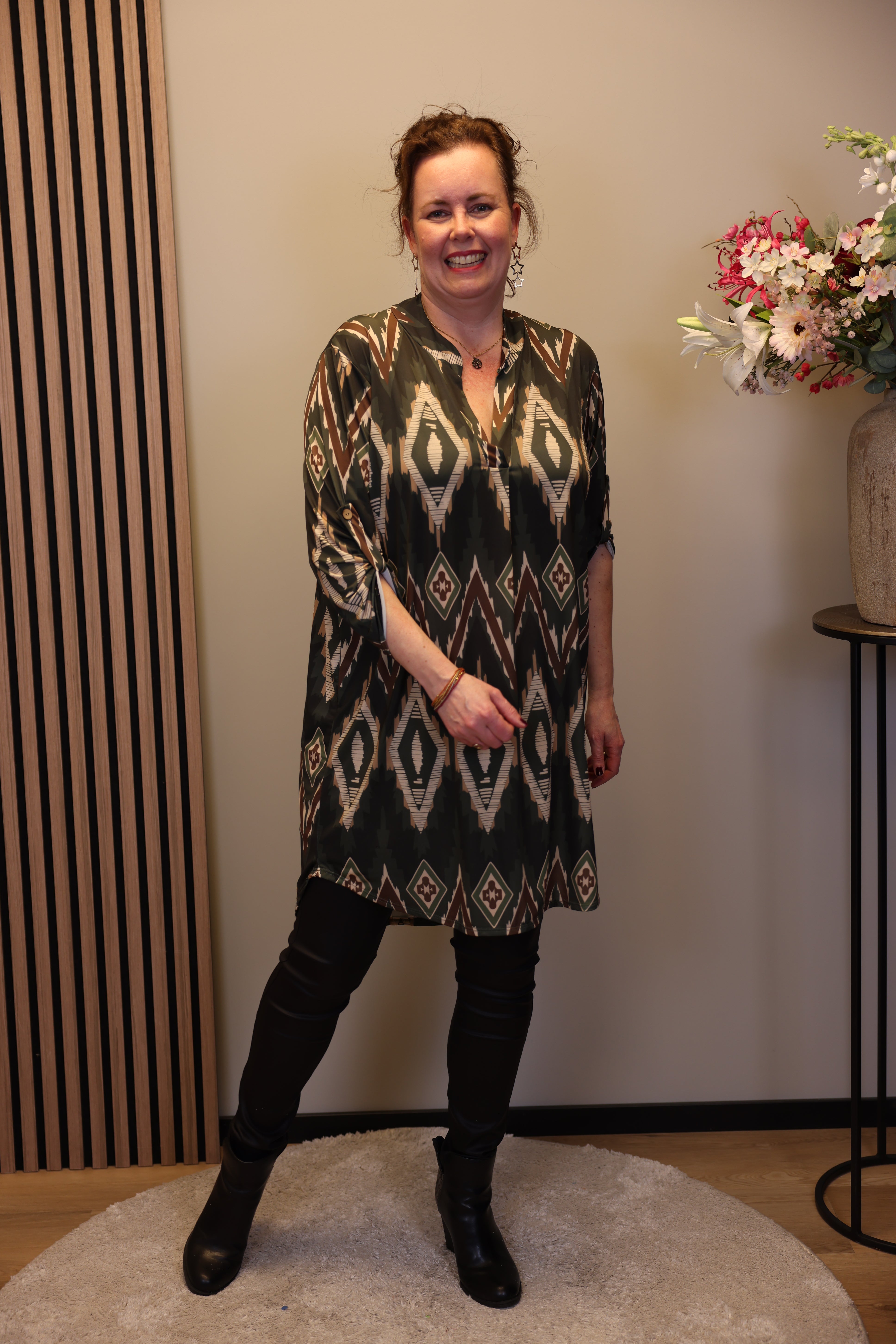 Iveta | Tuniek groen 48 t/m 52