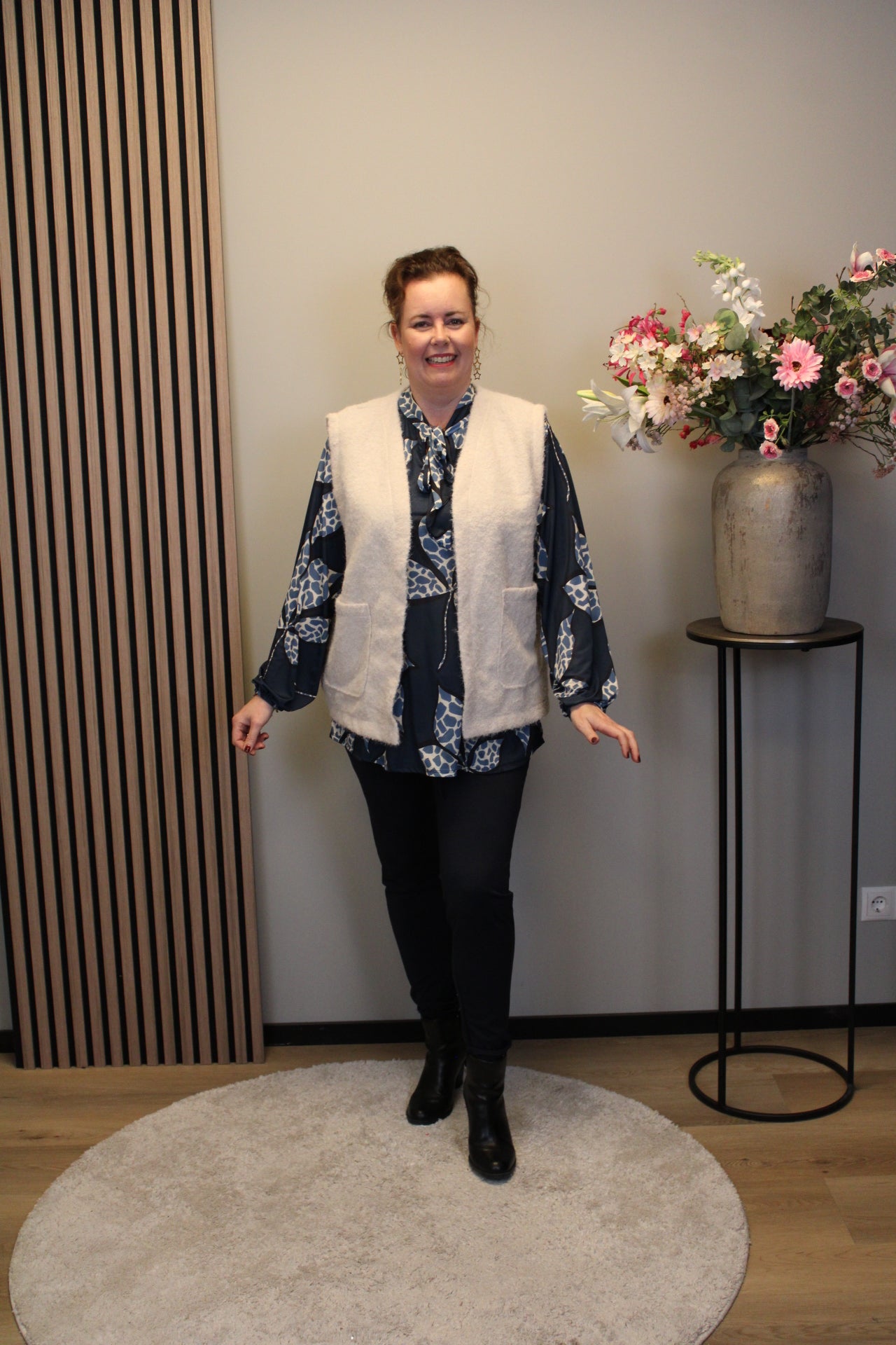 Hilda | Bluse grün Langarm 48 bis 52