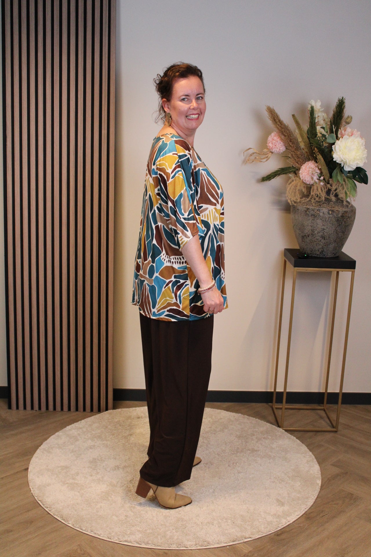 Leonie | Top aquablau 48 bis 52