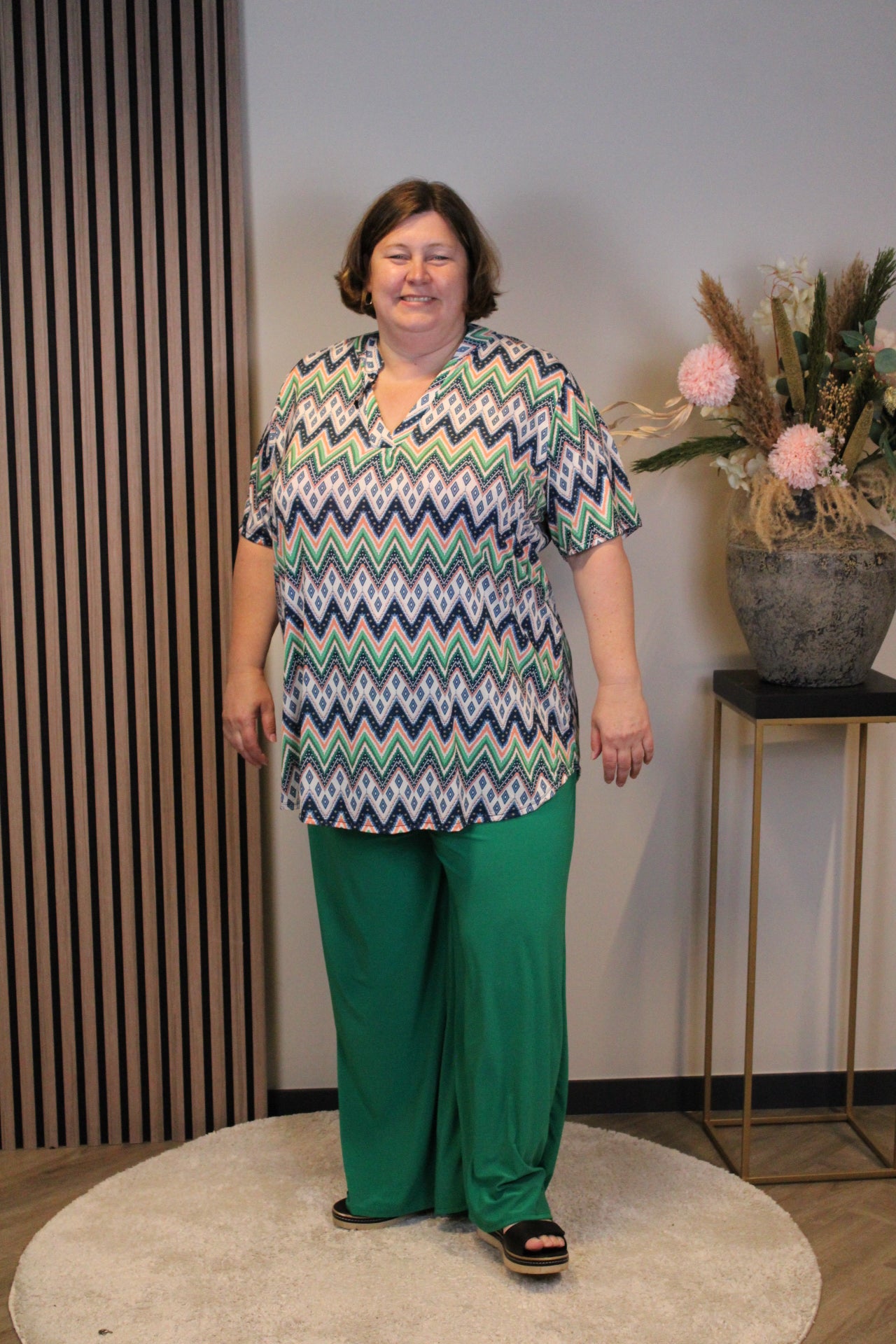 Dora | Bluse schwarz Langarm 52 bis 58