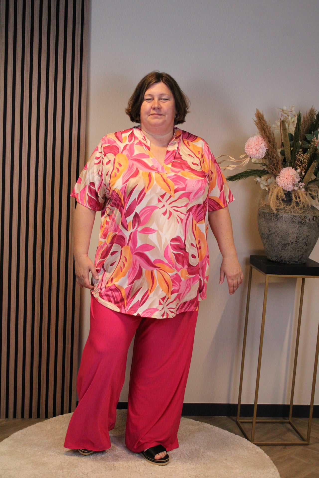 Dora | Bluse schwarz Langarm 52 bis 58
