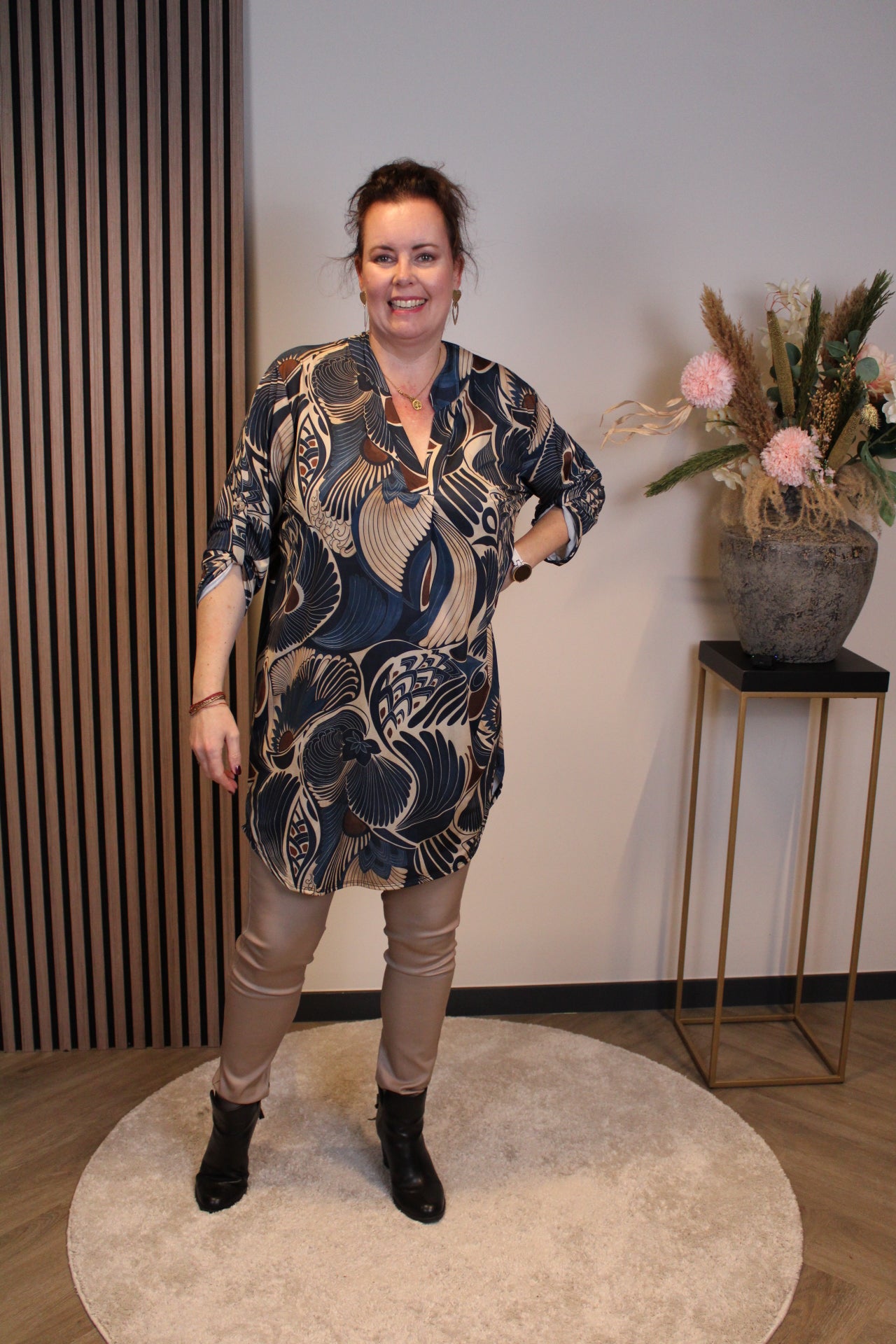 Ilona | Tuniek blauw 48 t/m 52