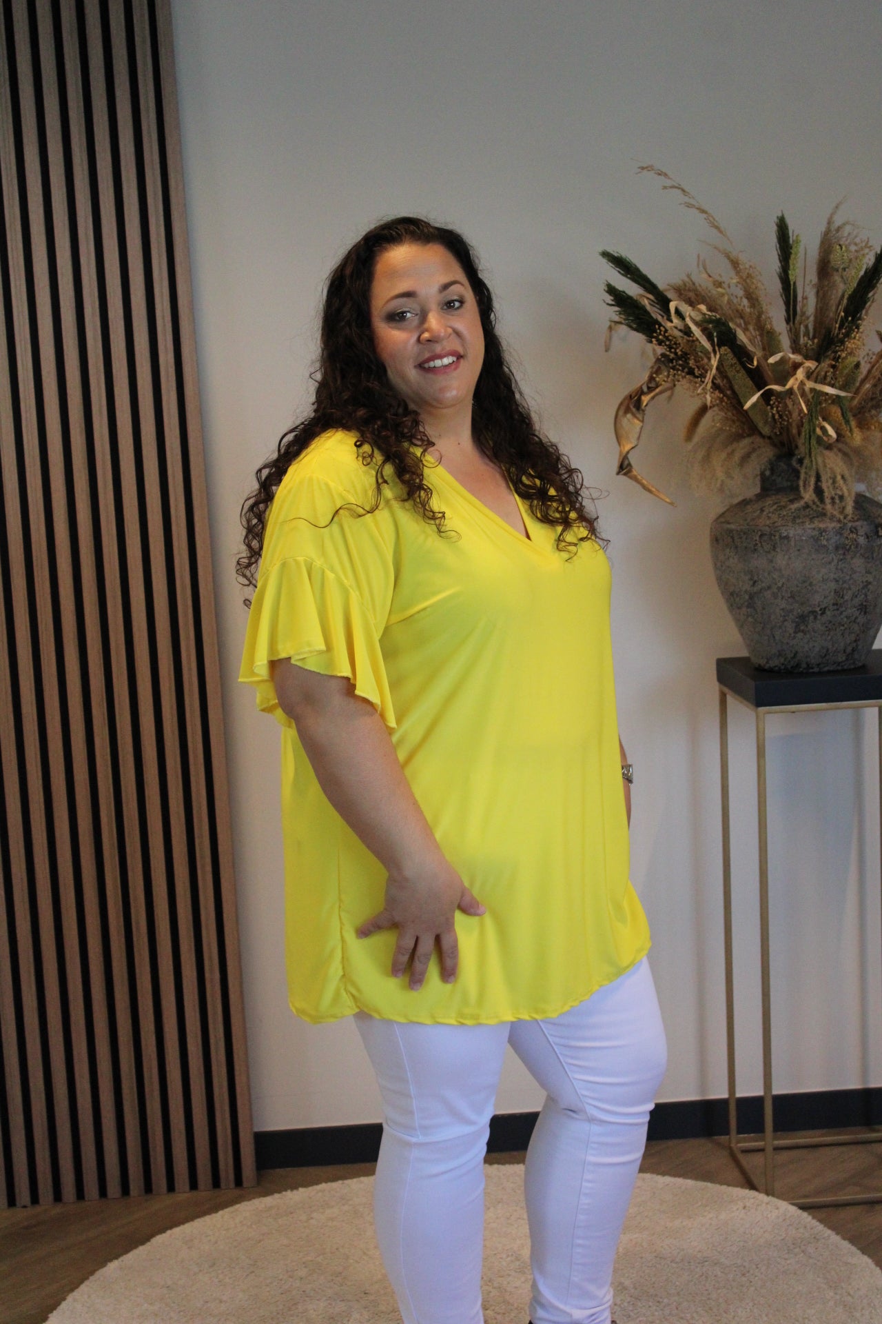 Mayra | Bluse gelb 48 bis 52