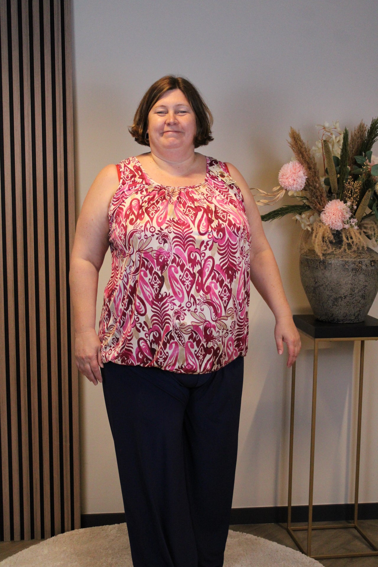 Dora | Bluse schwarz Langarm 52 bis 58