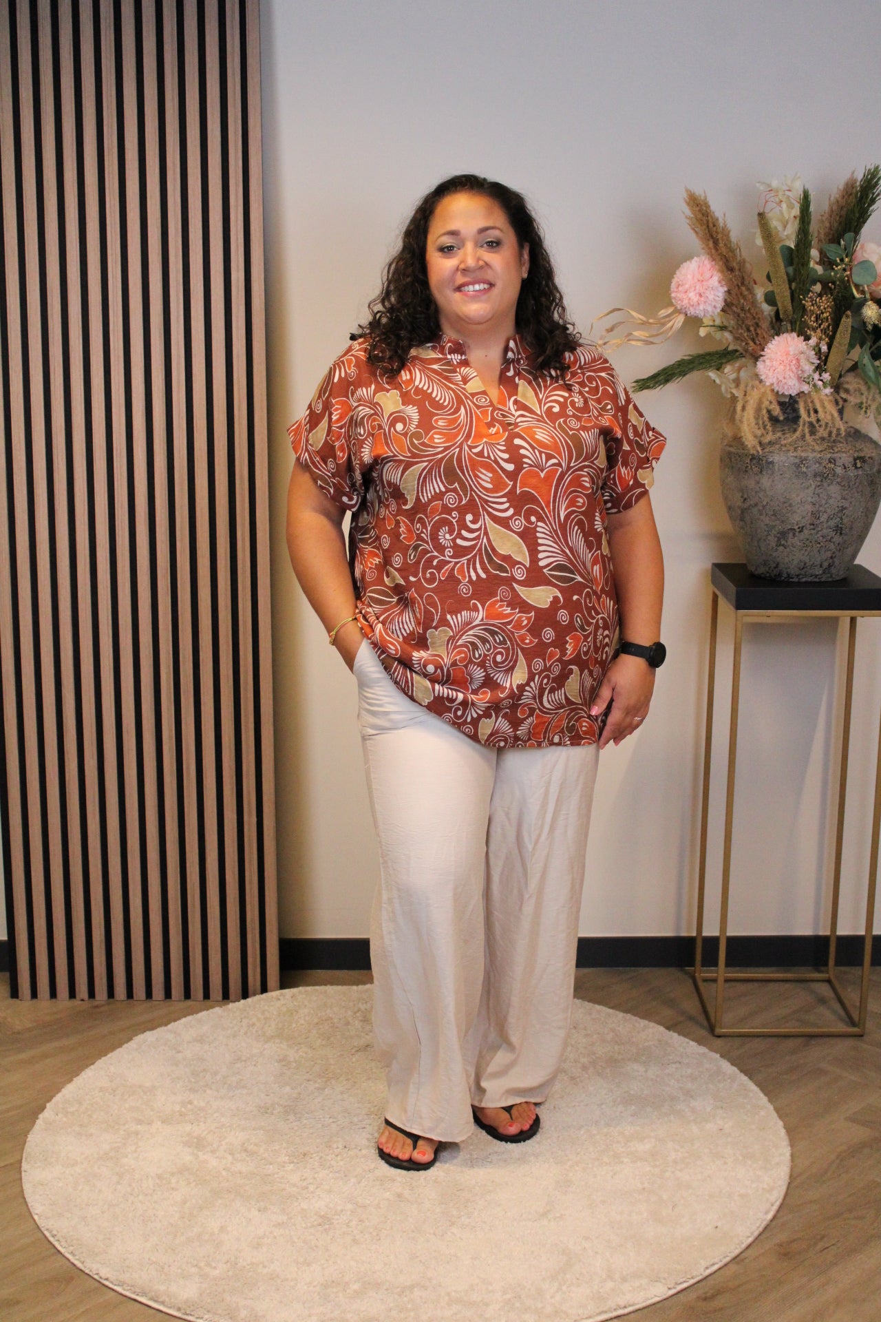 Dora | Bluse schwarz Langarm 52 bis 58