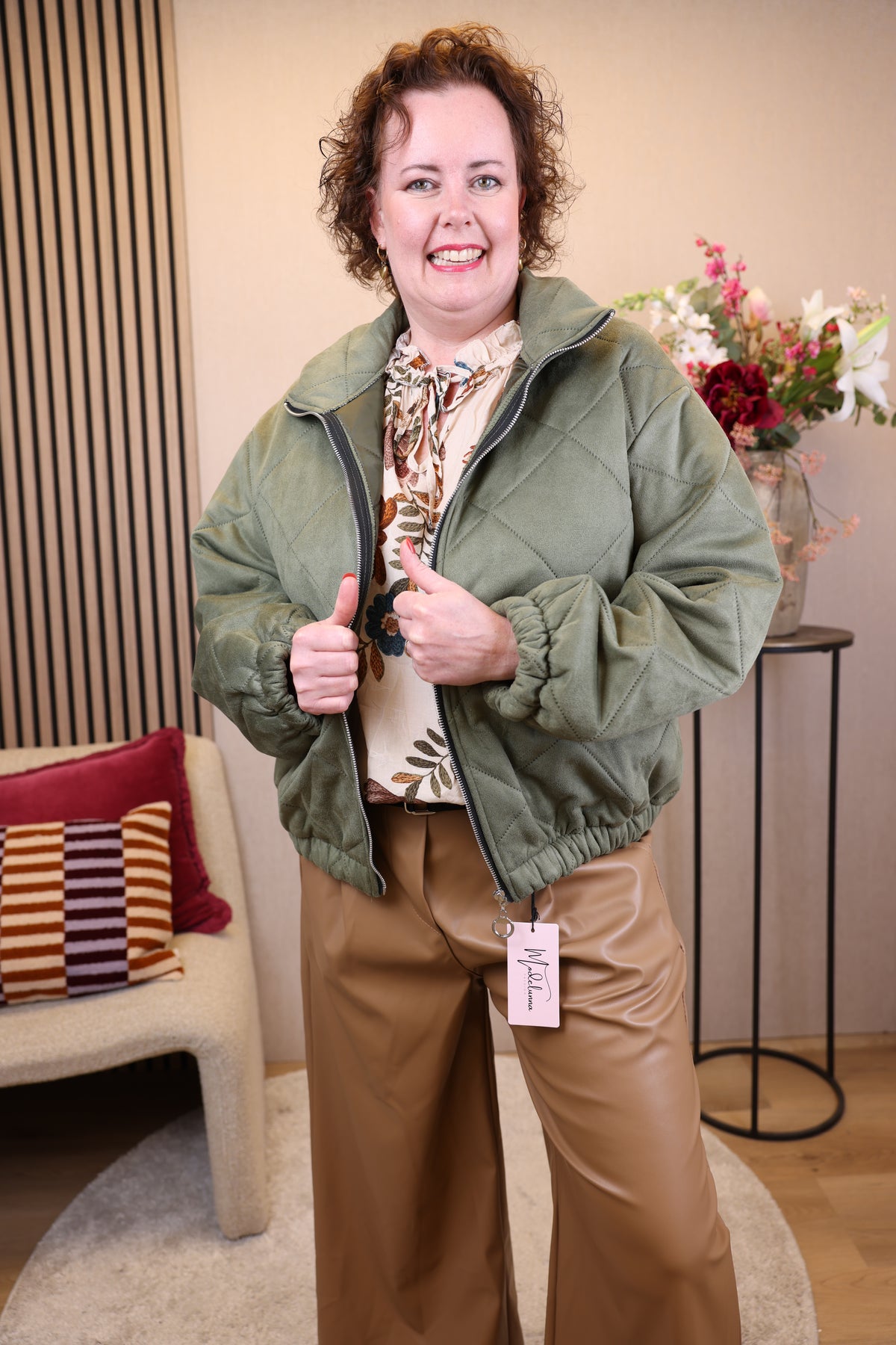 Maxime | Grüne Jeansjacke