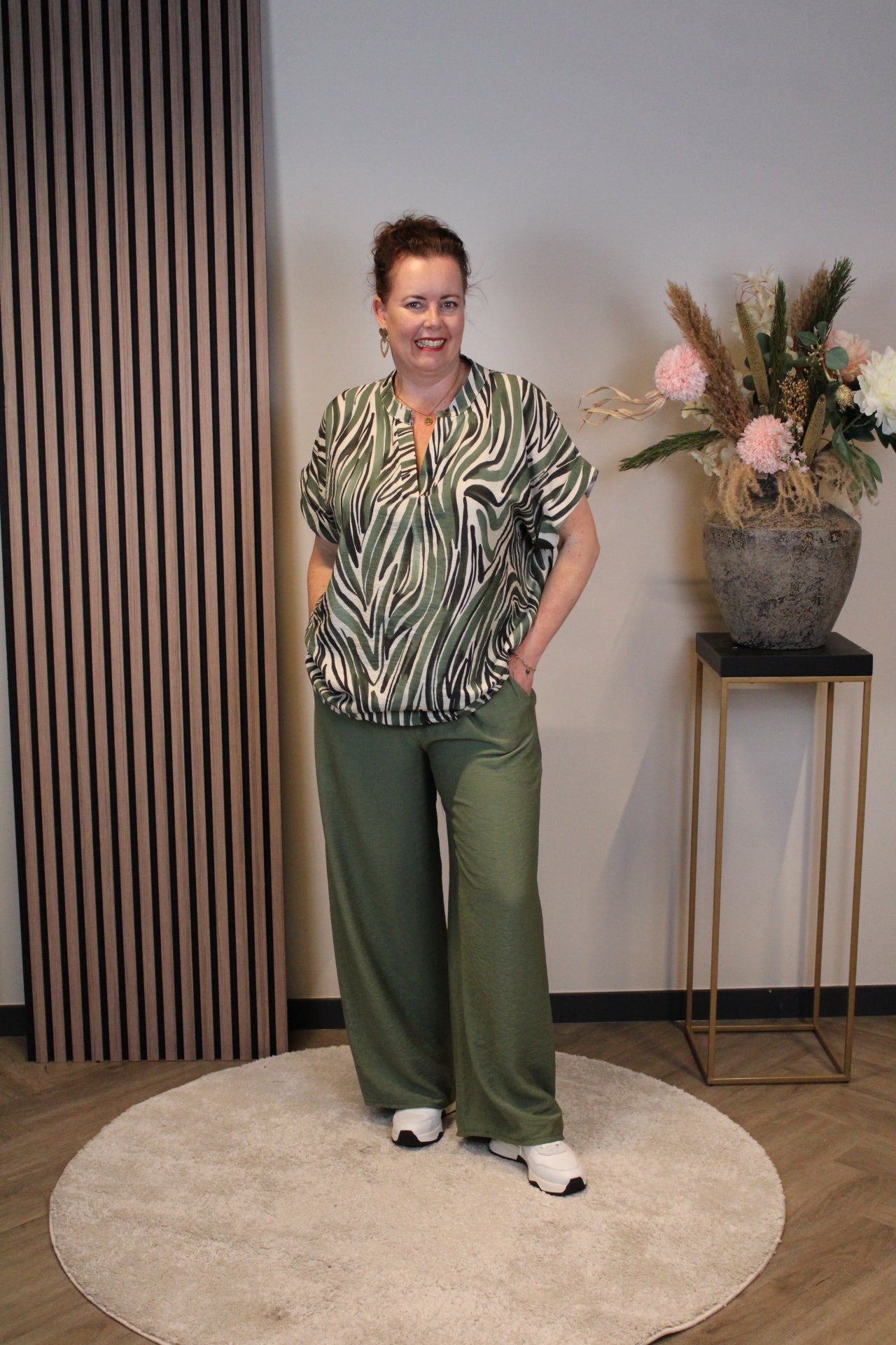 Dora | Bluse schwarz Langarm 52 bis 58