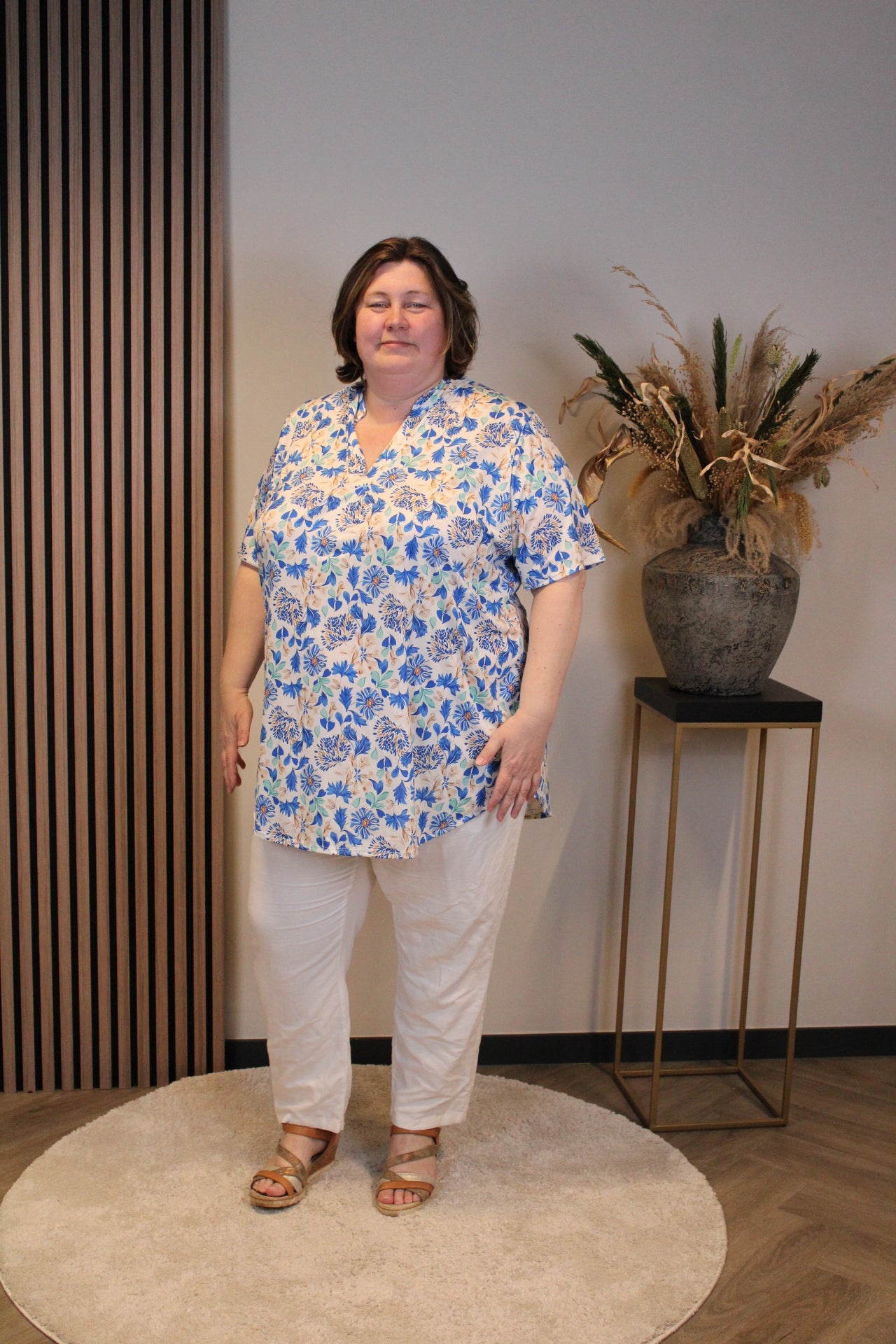 Dora | Bluse schwarz Langarm 52 bis 58