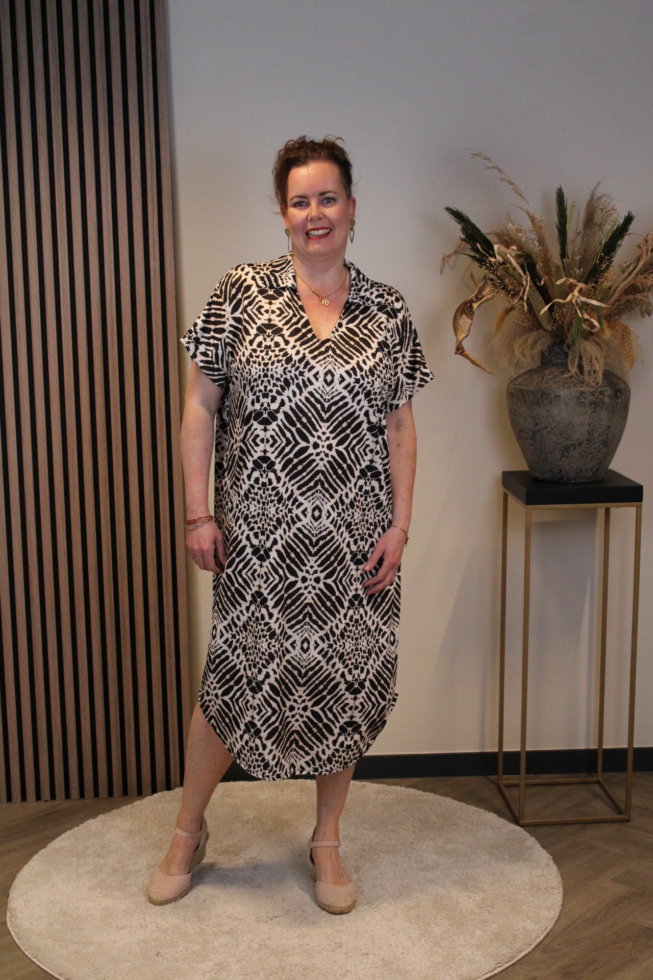 Dora | Bluse schwarz Langarm 52 bis 58
