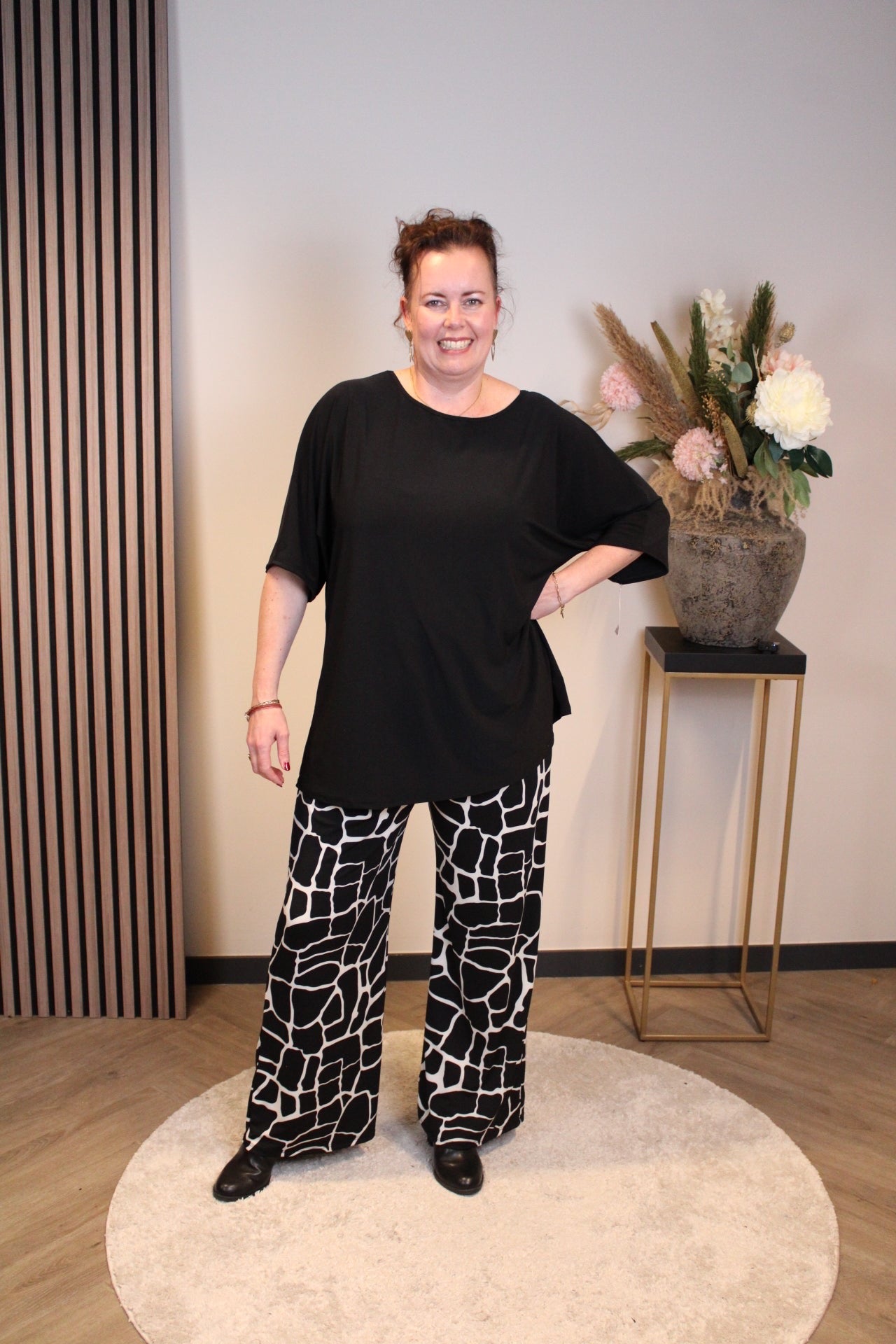 Ellen | Blaue Hose mit Taschen 48 bis 54