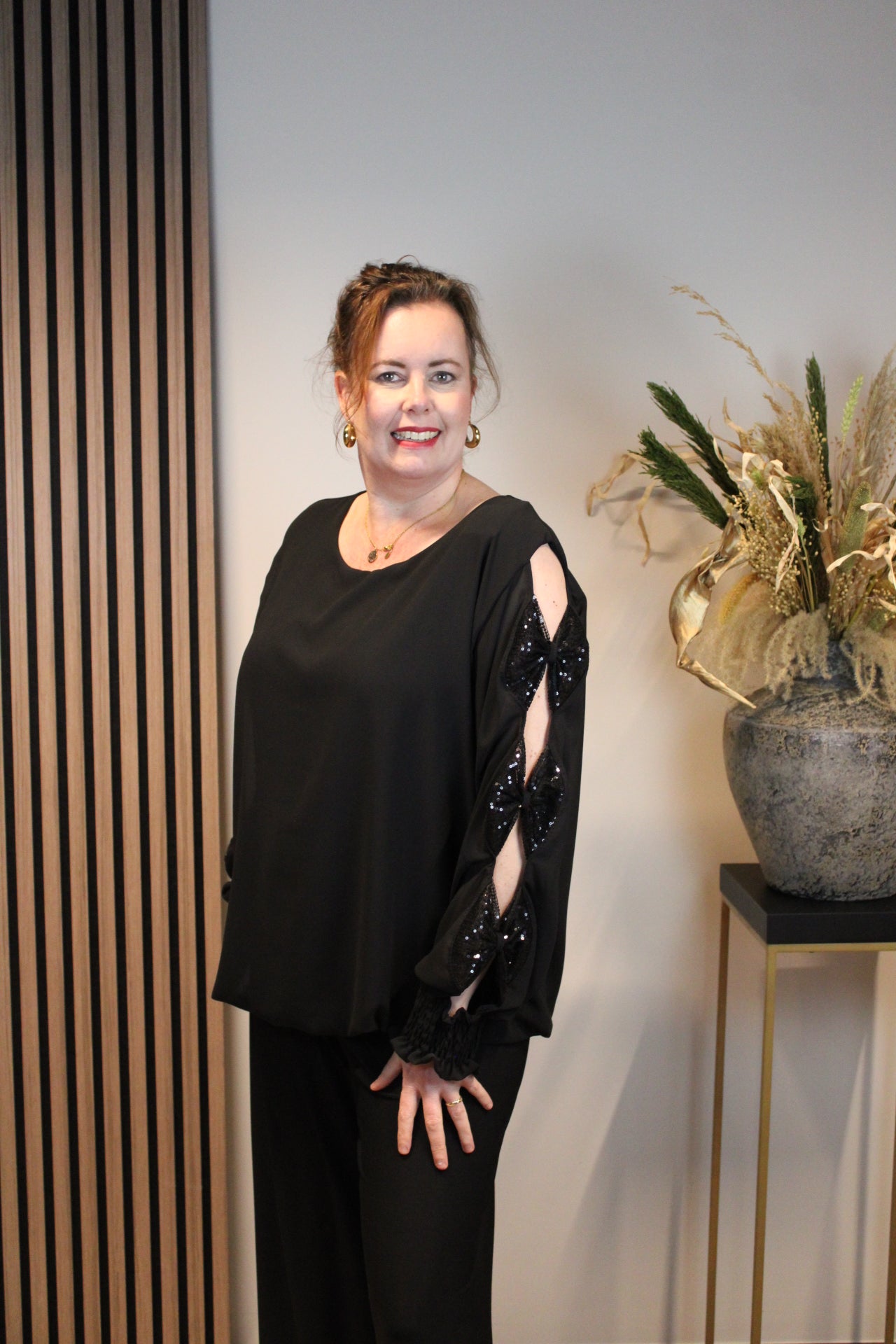 Sparkle | Bluse schwarz