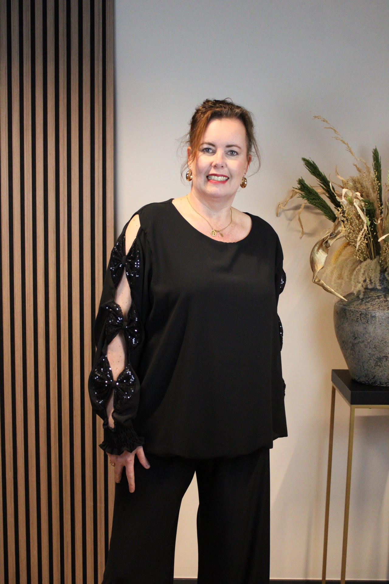 Sparkle | Bluse schwarz