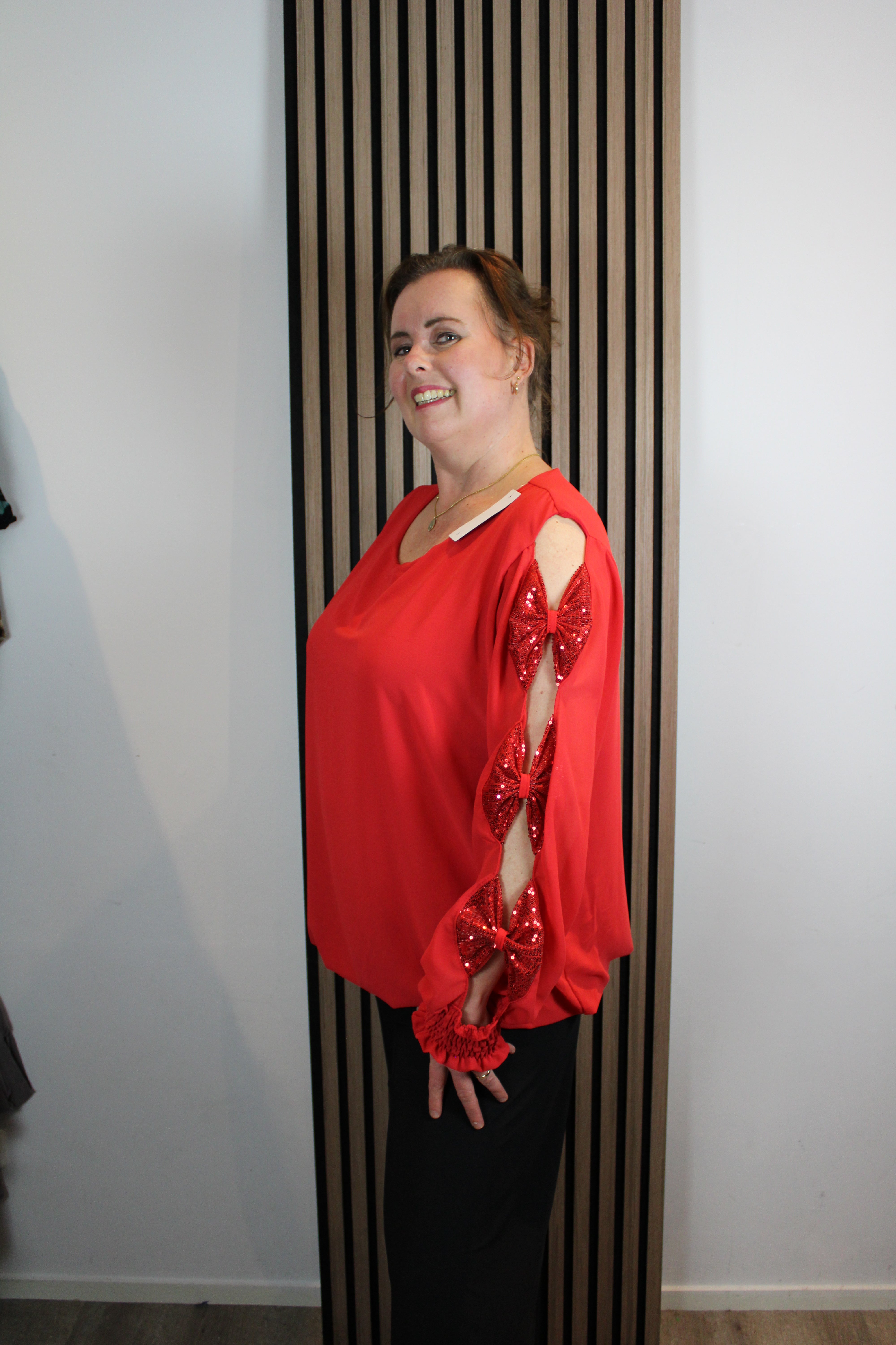 Sparkle | Bluse rot