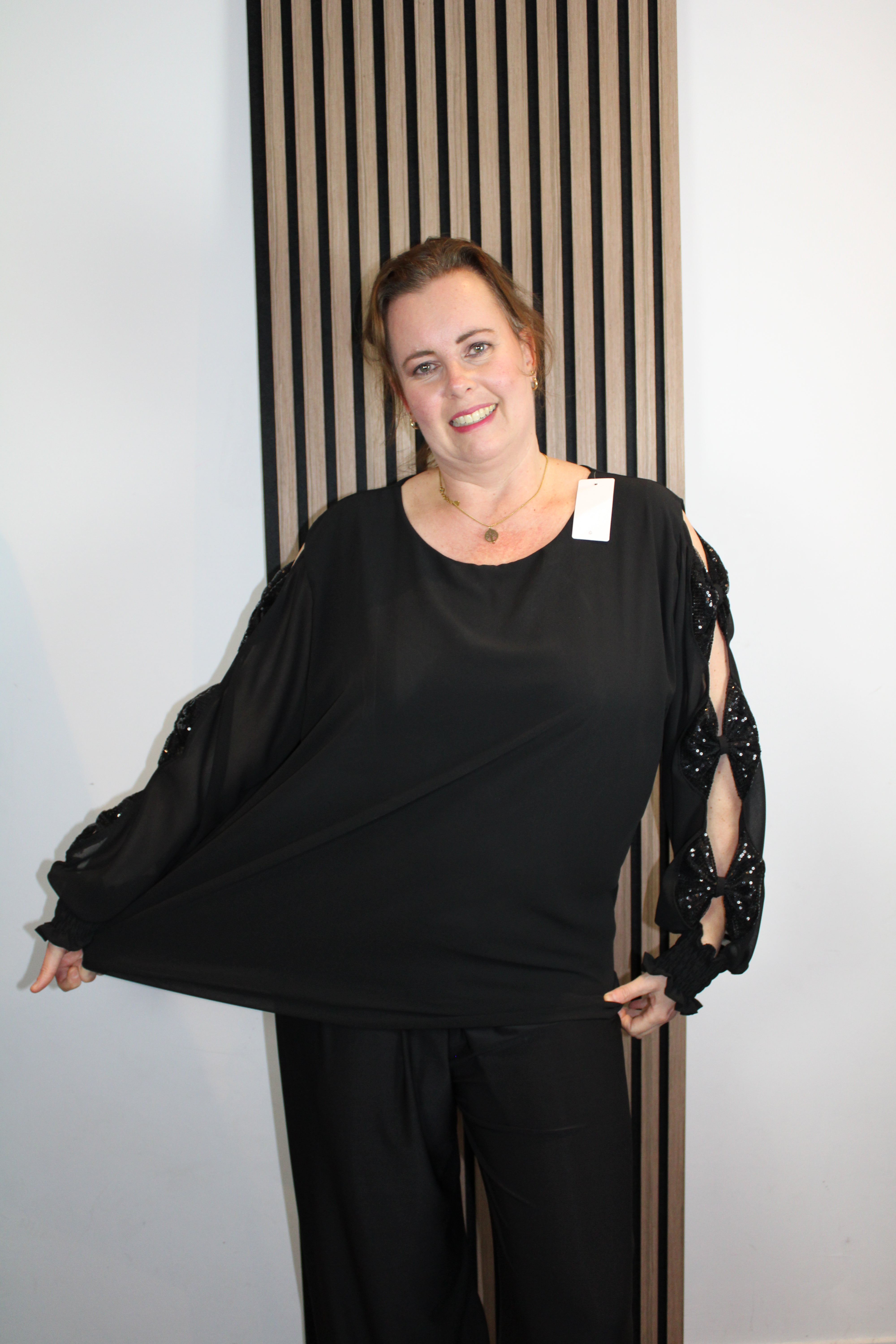 Sparkle | Bluse schwarz