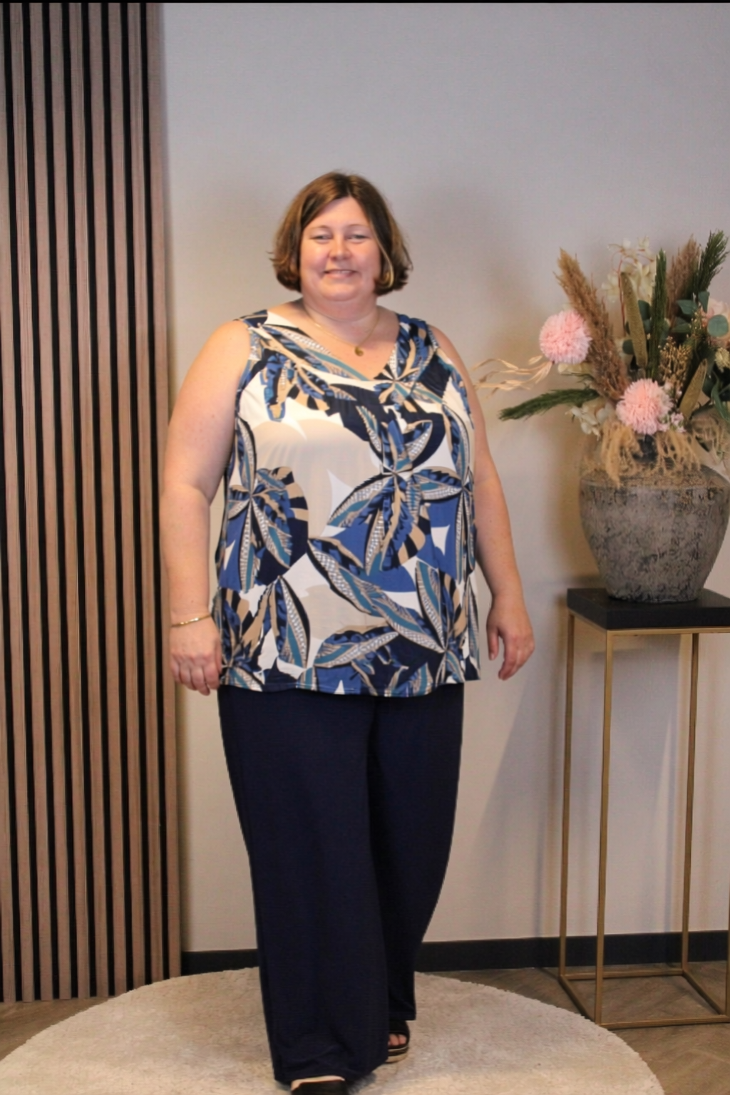 Dora | Bluse schwarz Langarm 52 bis 58